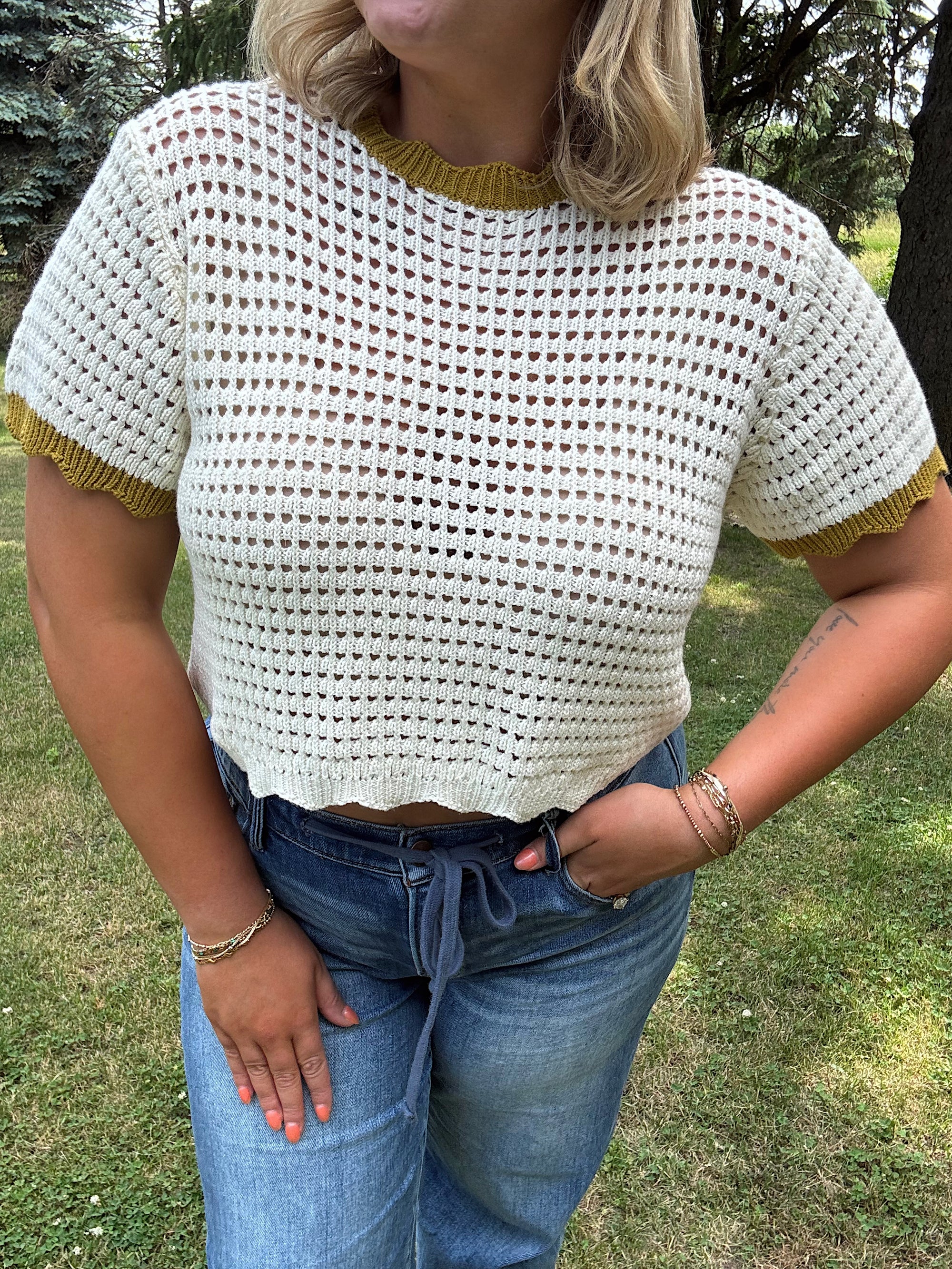Lemongrass Scallop Knit