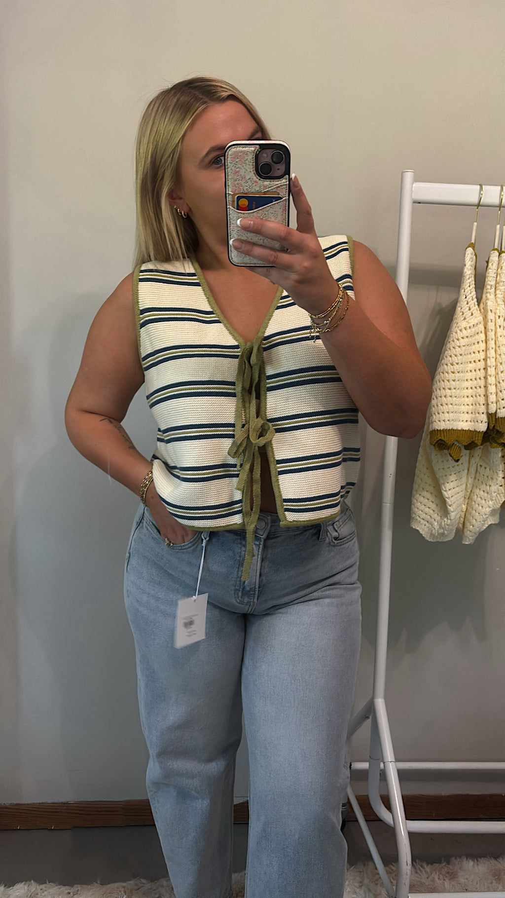 Lime Spritz Knit Tank