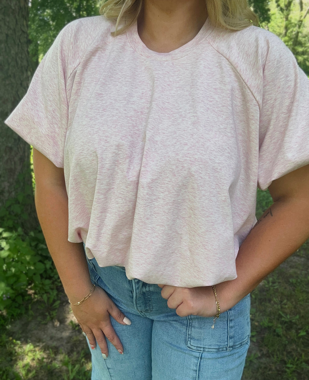 Blush Bubble Tee