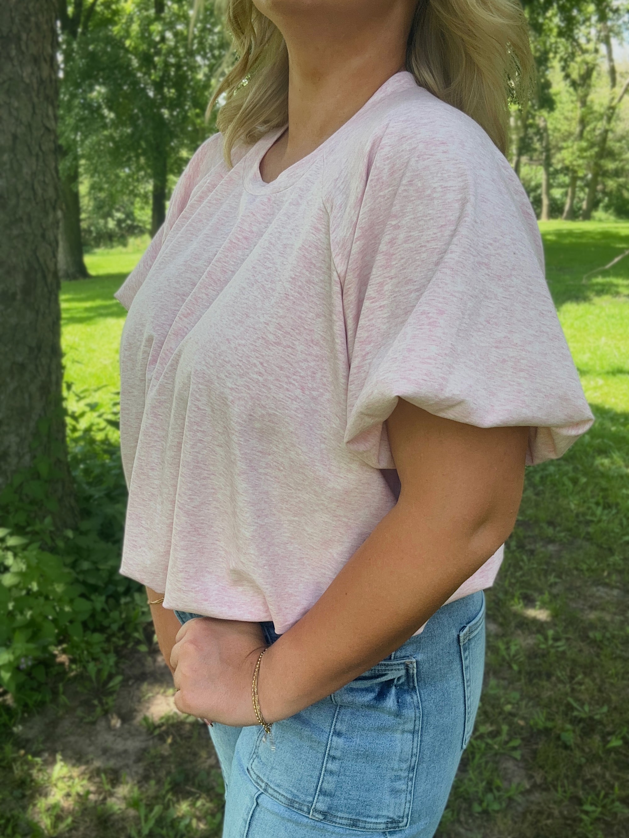 Blush Bubble Tee