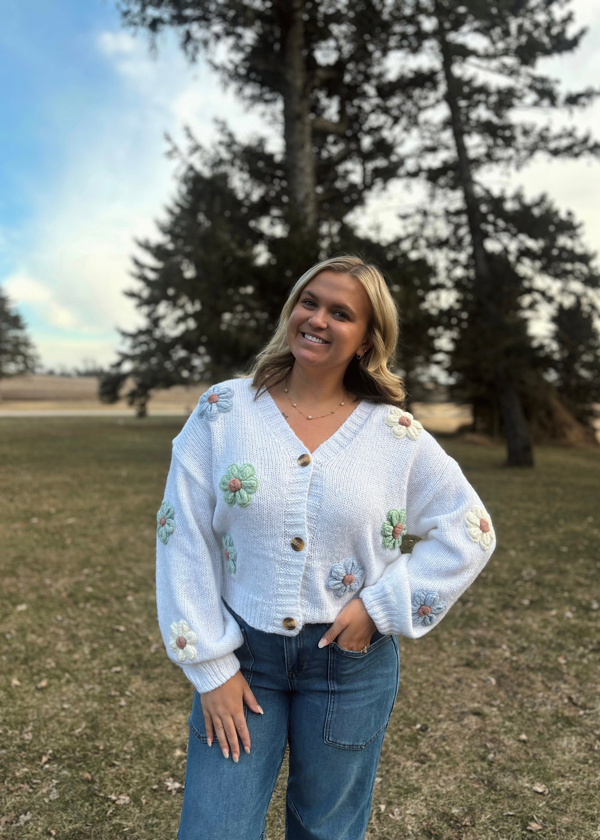 Pastel Petals Cardigan