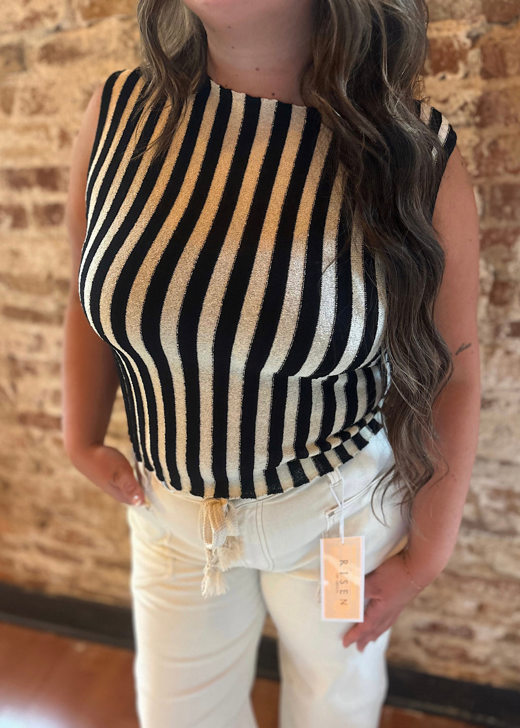 Noir Stripe Tank