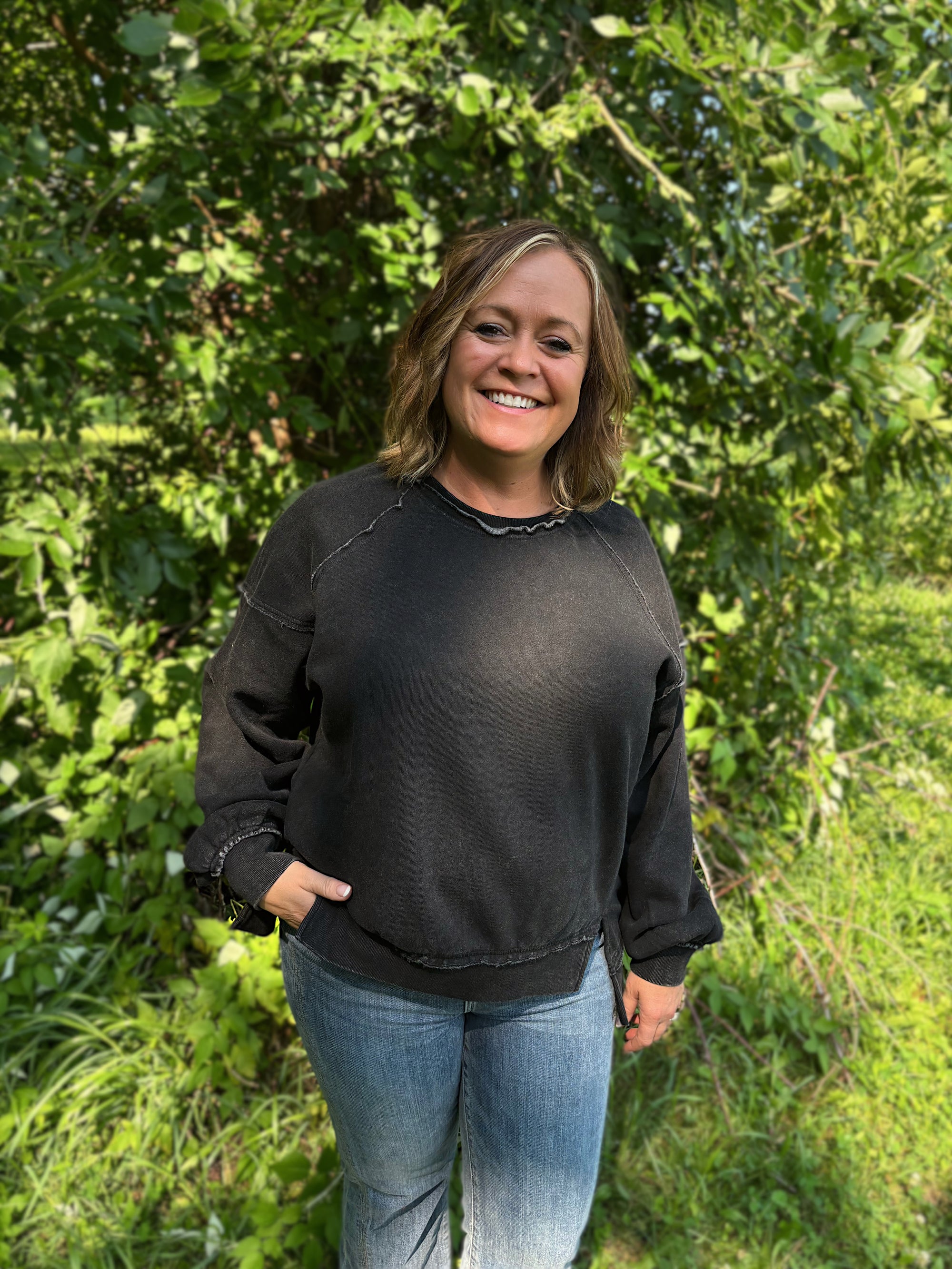 Sunday Slowdown Sweatshirt - Black