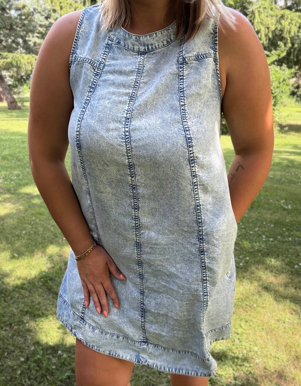 Chambray Charm Dress