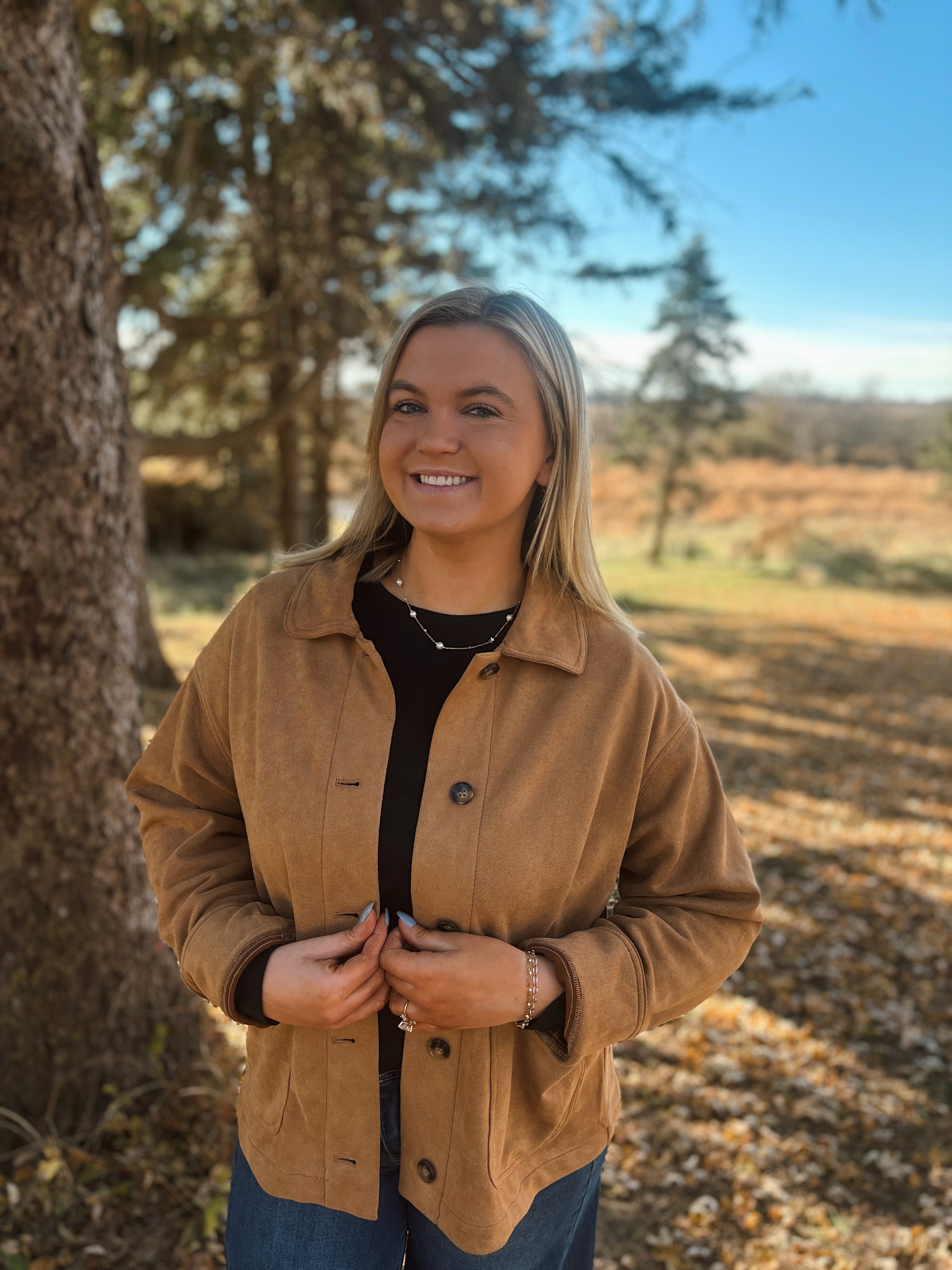 Golden Hour Suede Jacket