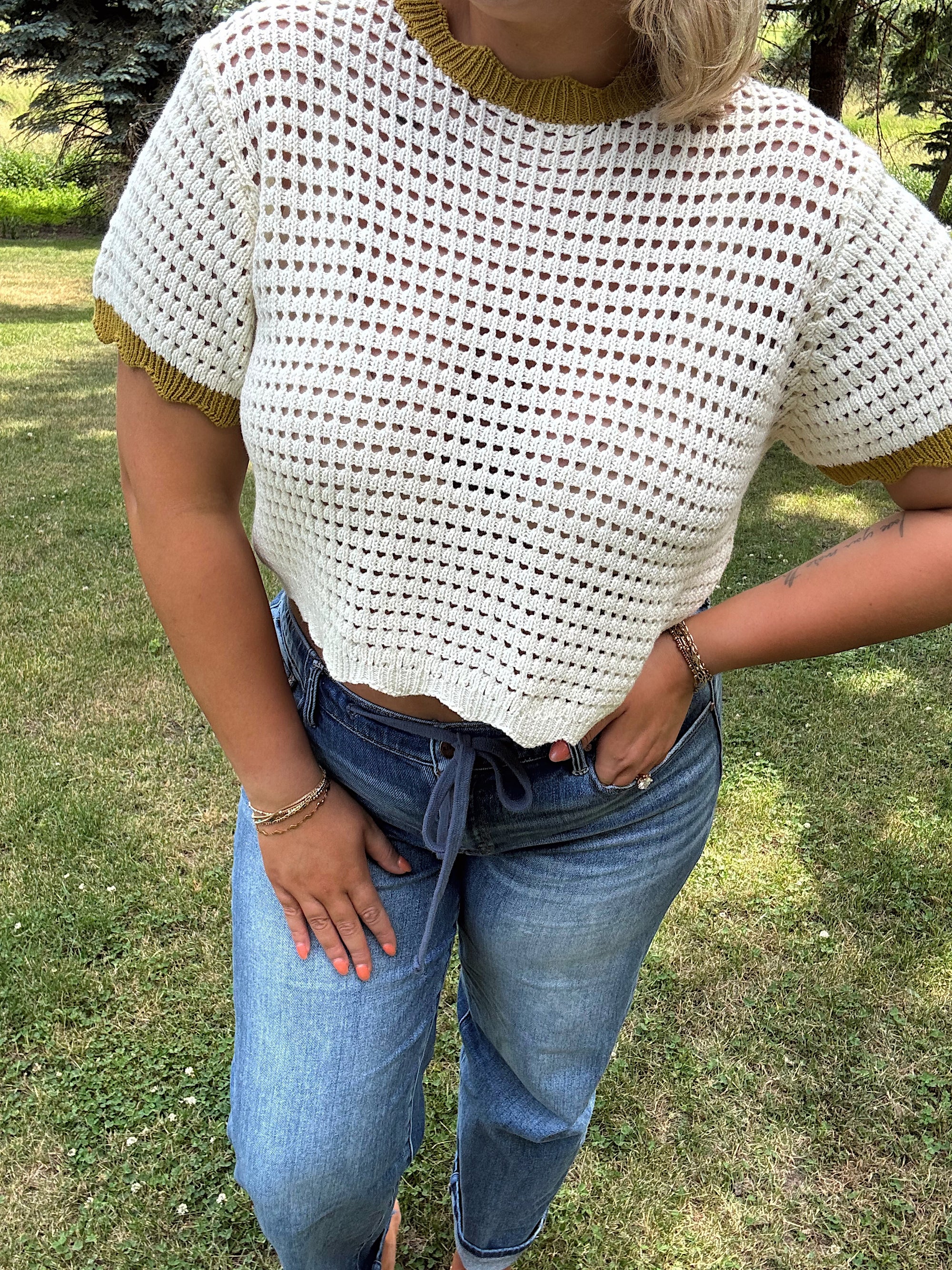 Lemongrass Scallop Knit
