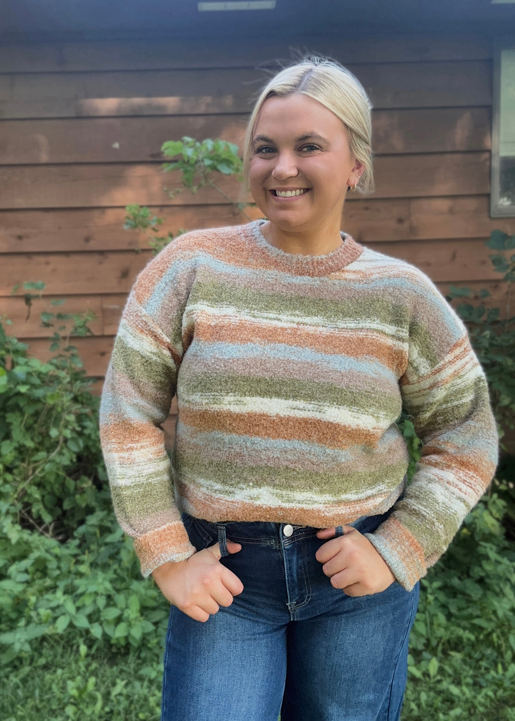 Cider Season Striped Sweater