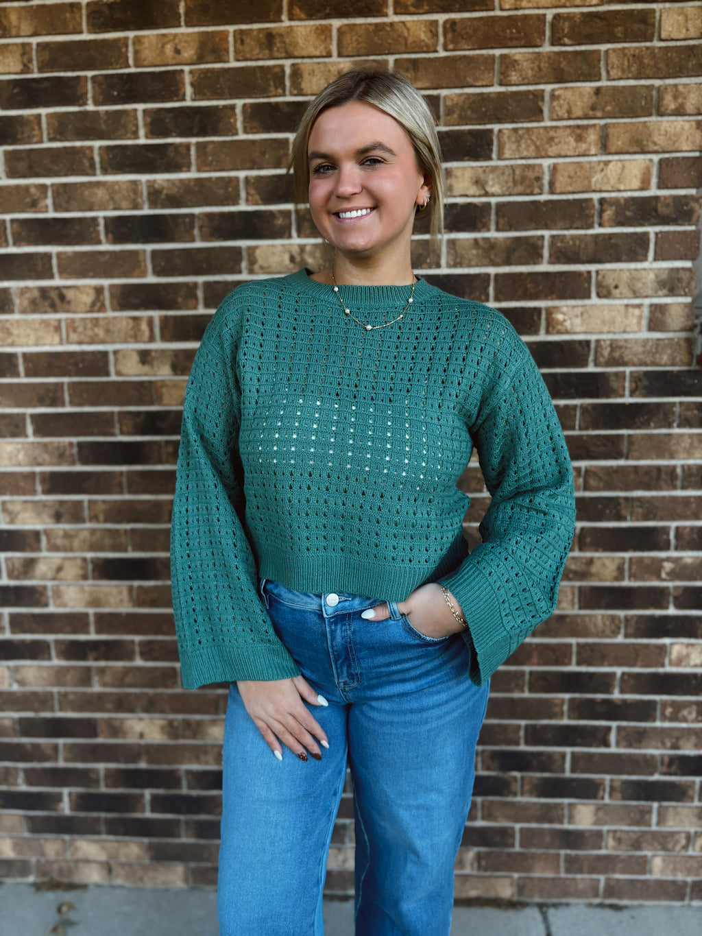Evergreen Airy Knit Sweater