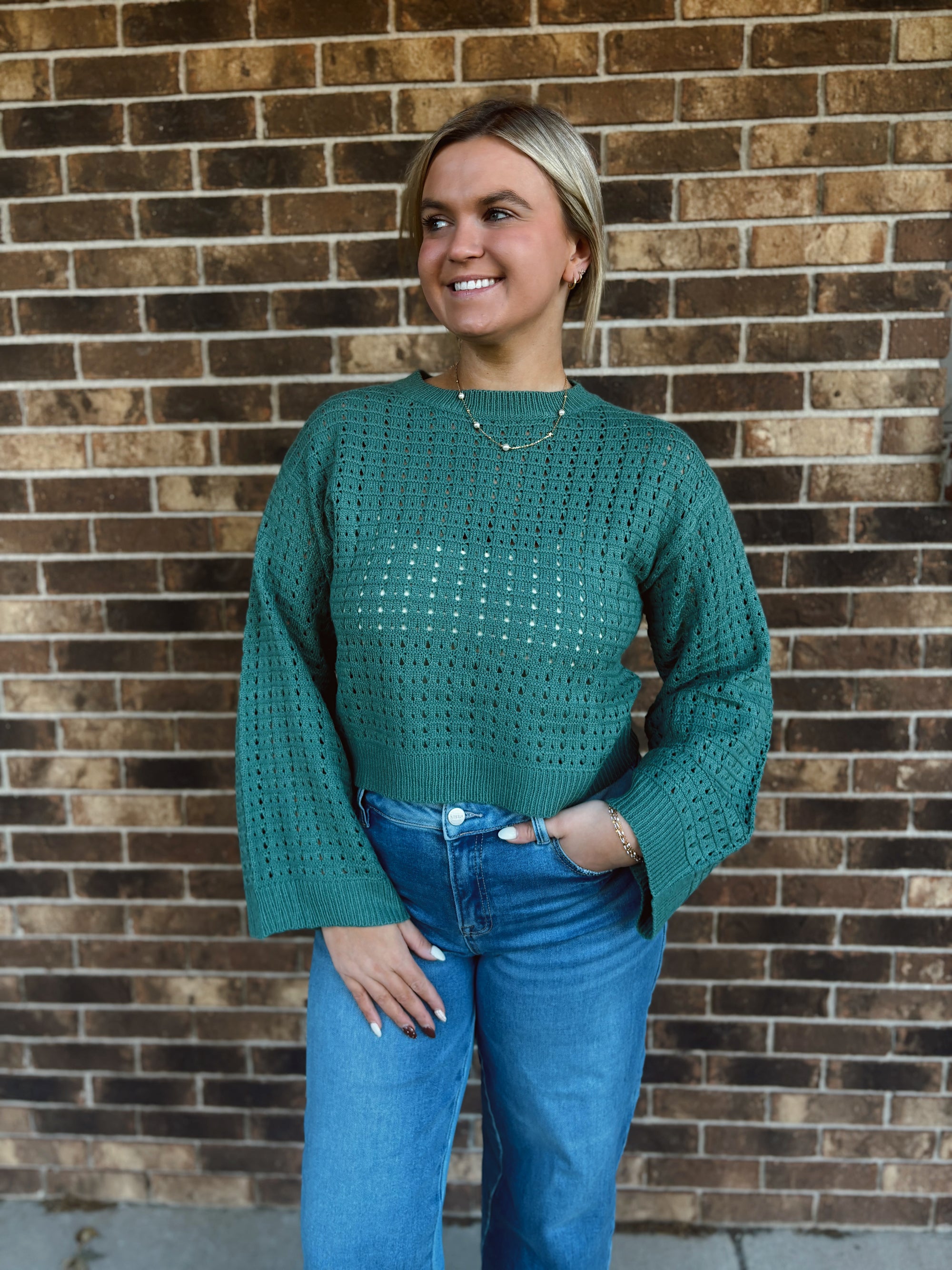 Evergreen Airy Knit Sweater