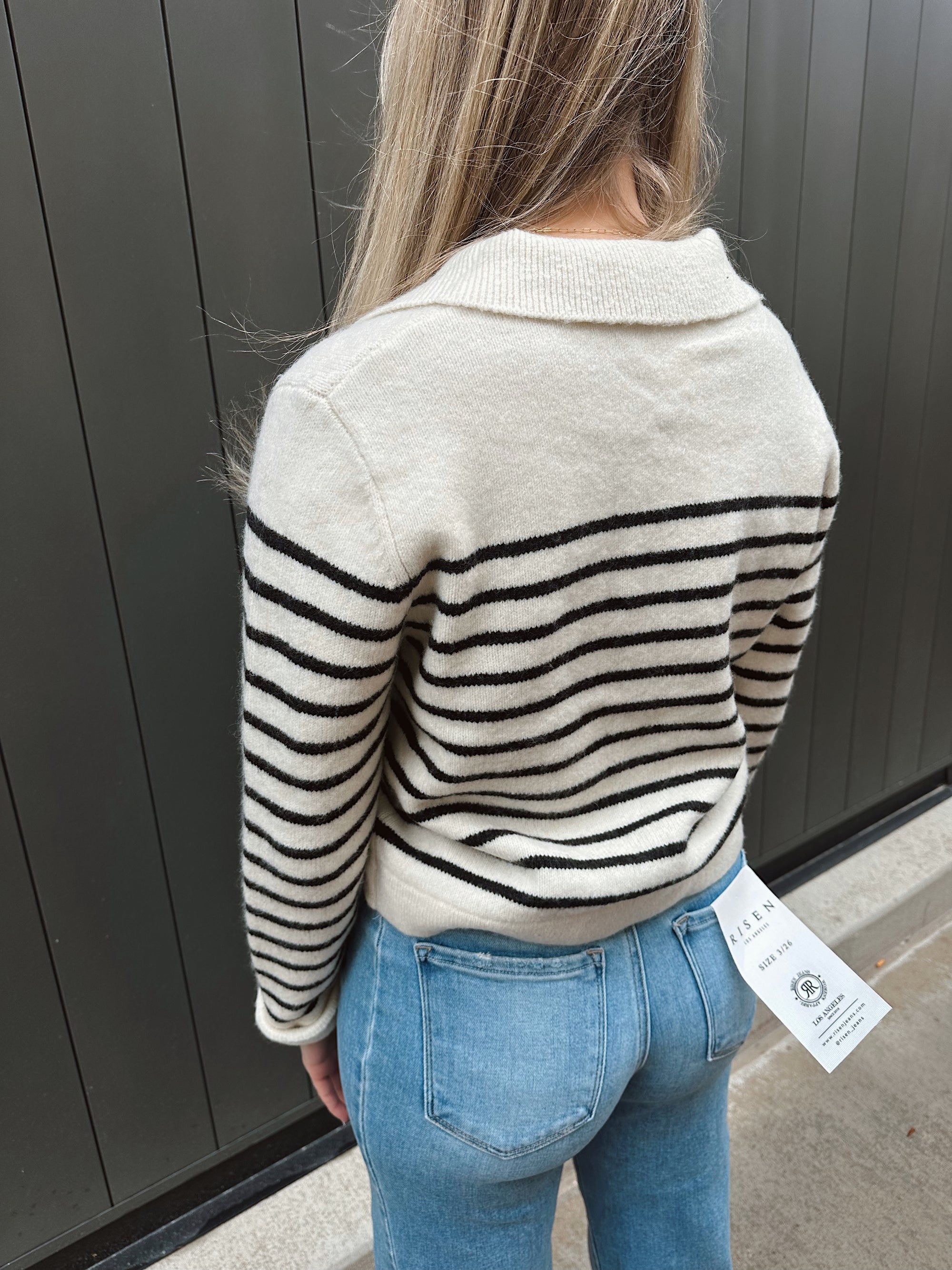 Ivory Ridge Stripe Zip