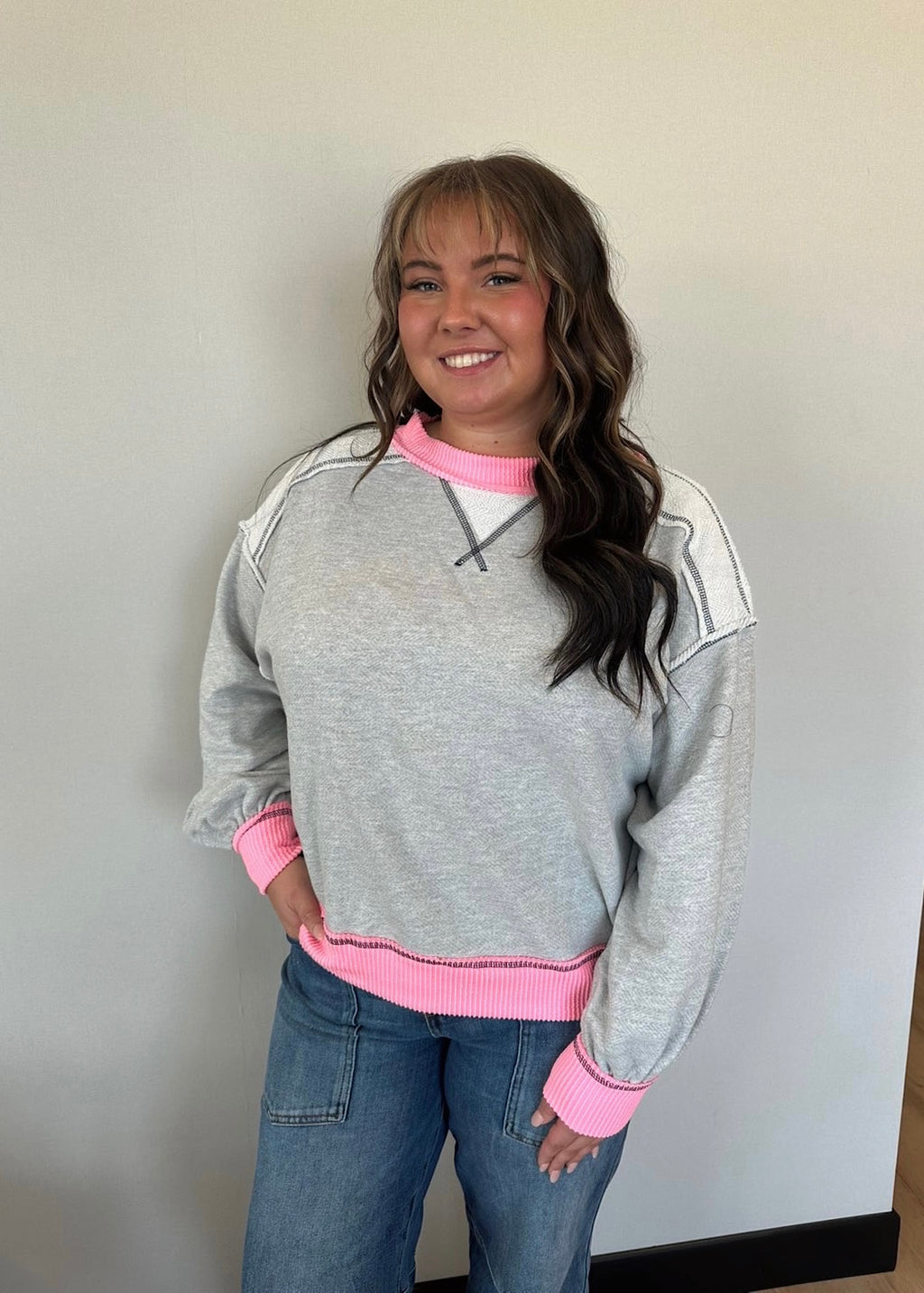 Pink Stitch Lounge Crew