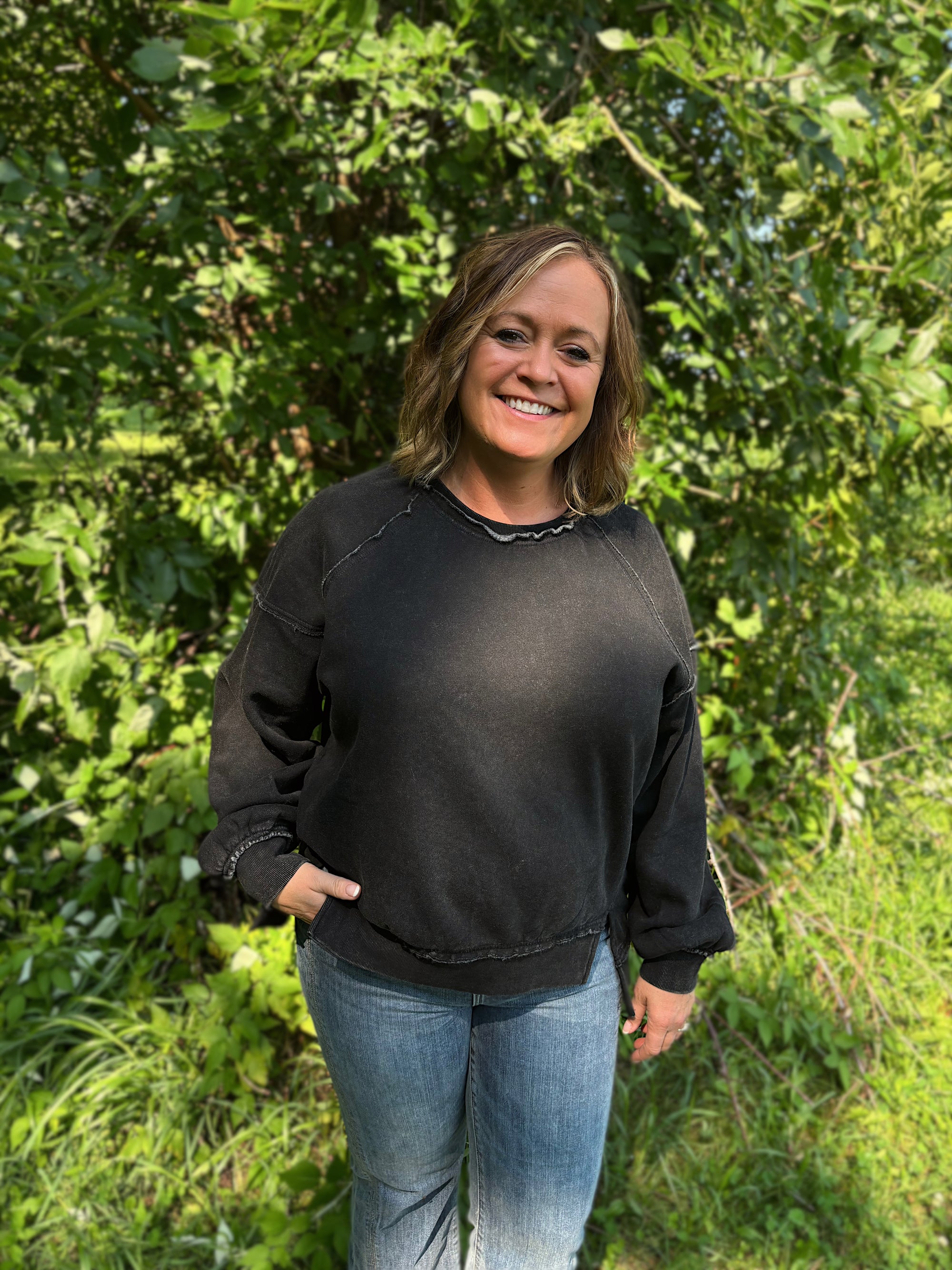 Sunday Slowdown Sweatshirt - Black