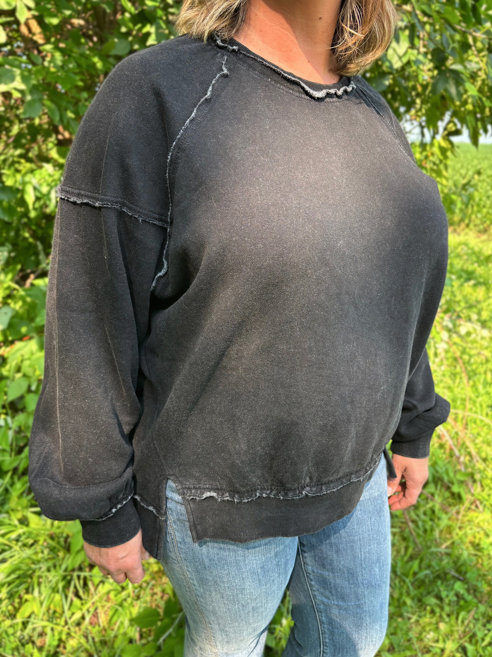 Sunday Slowdown Sweatshirt - Black
