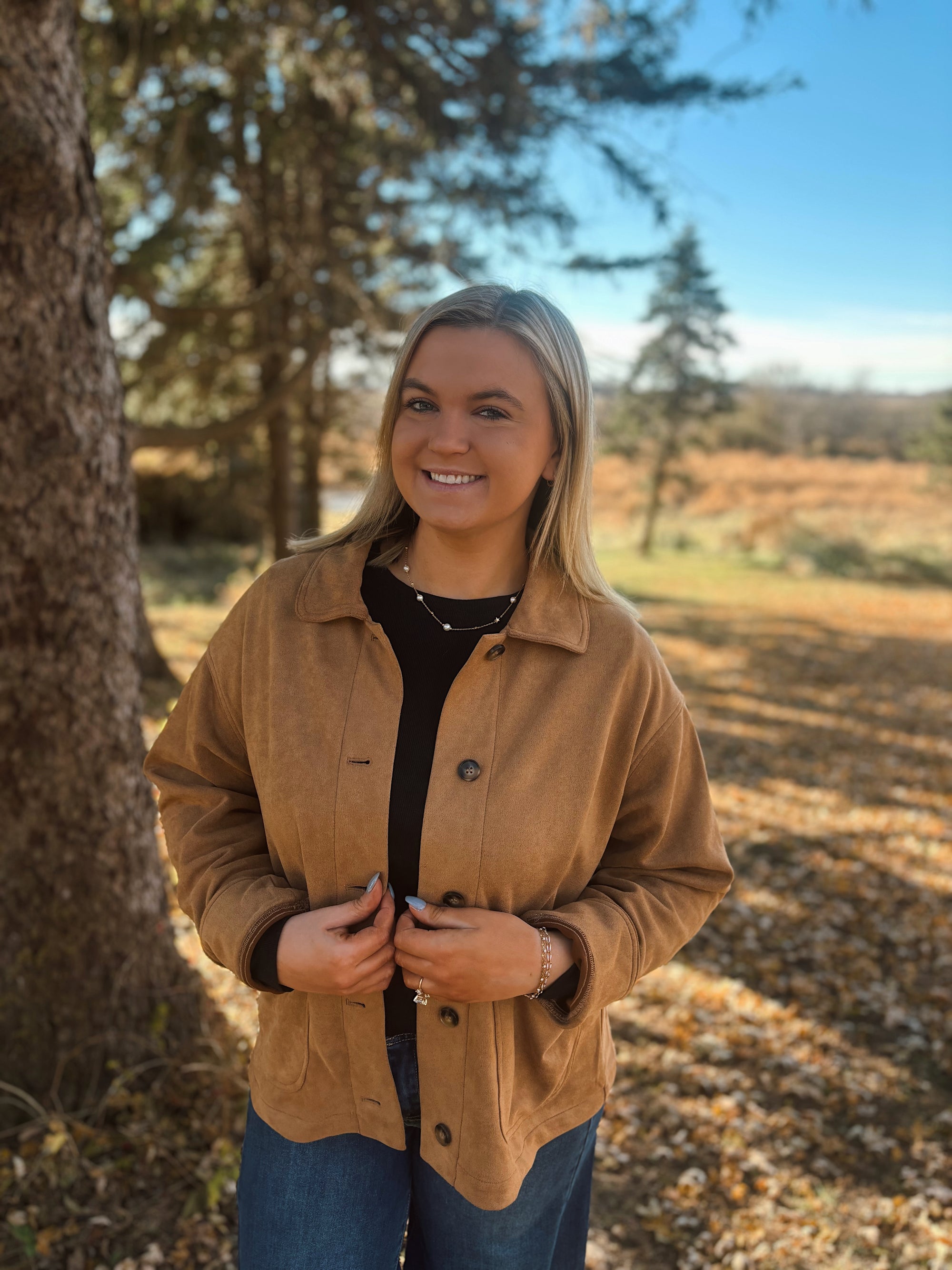 Golden Hour Suede Jacket
