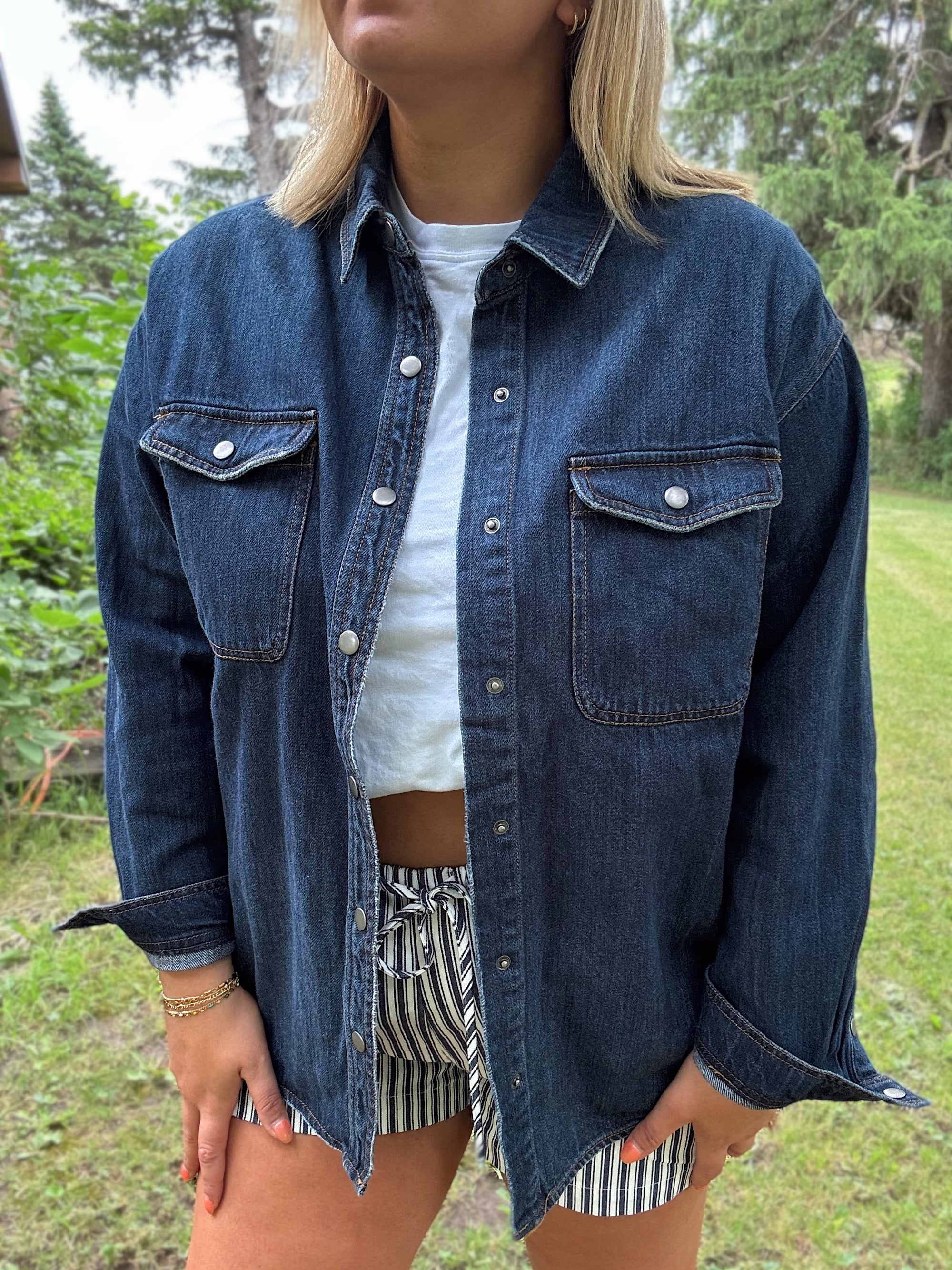 Indigo Oversized Denim Jacket