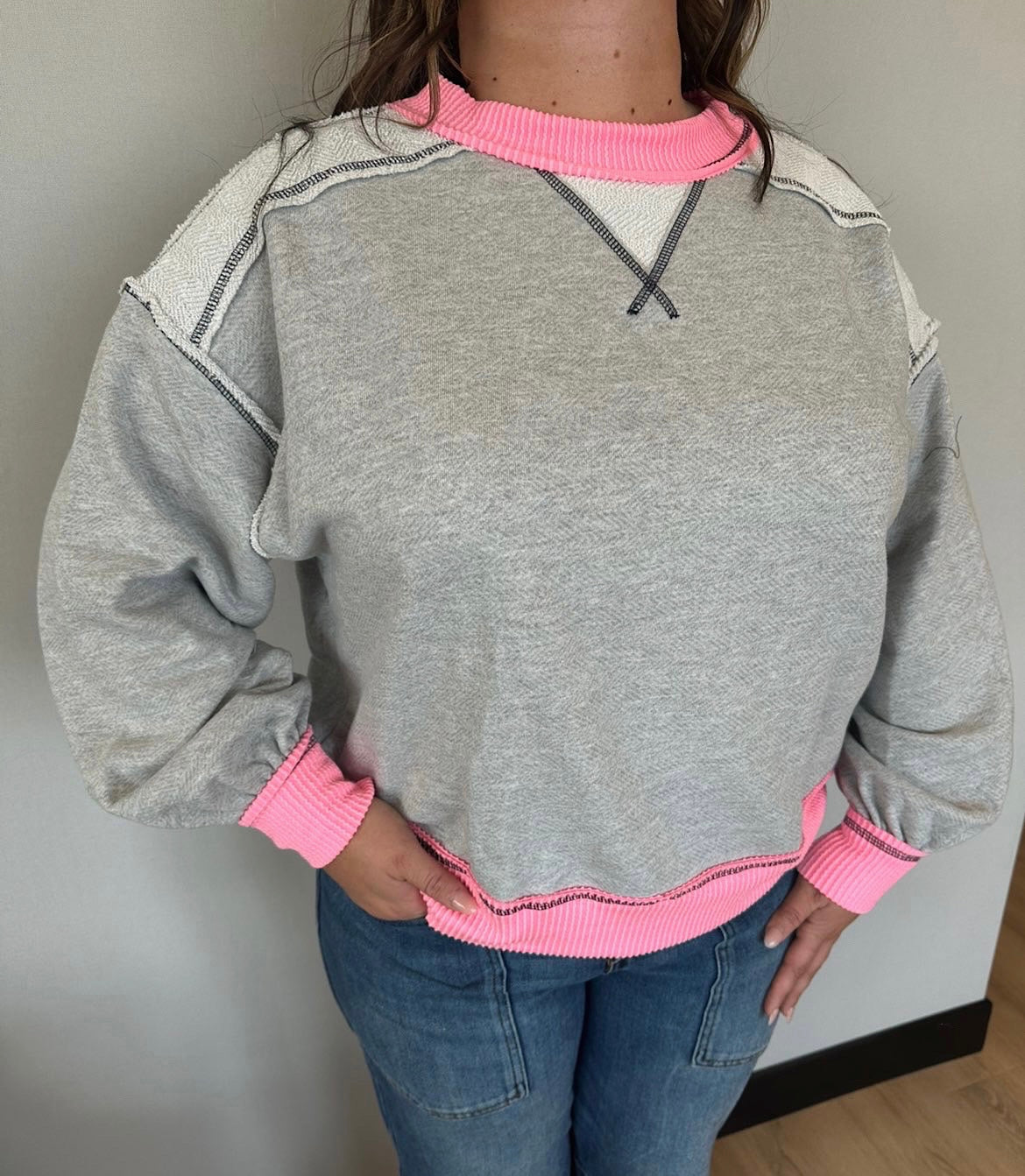 Pink Stitch Lounge Crew