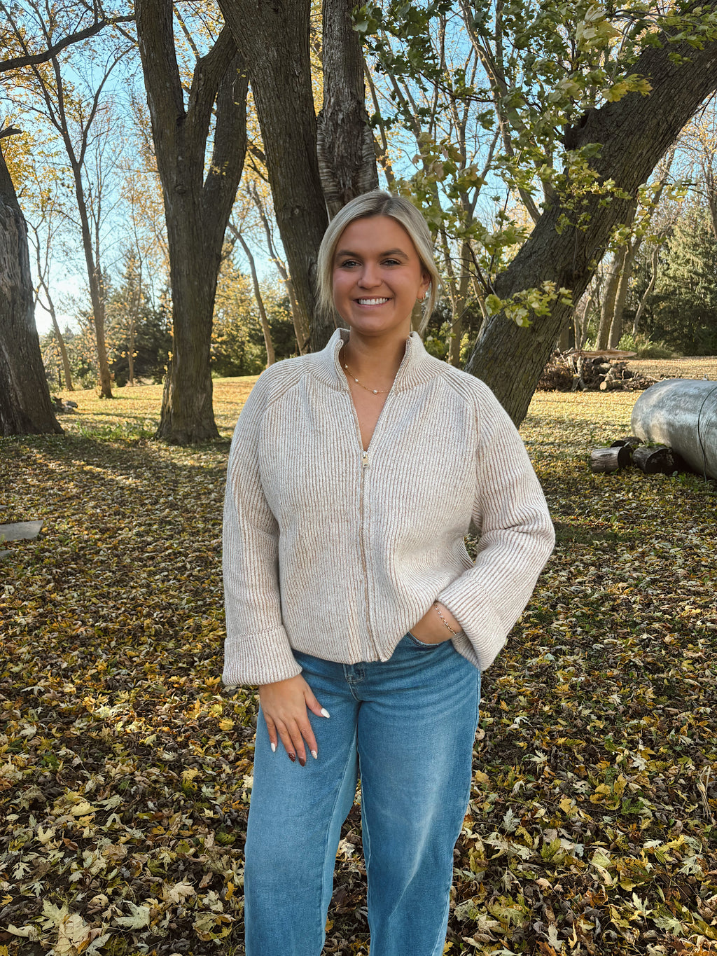 Fireside Zip-Up Cardigan