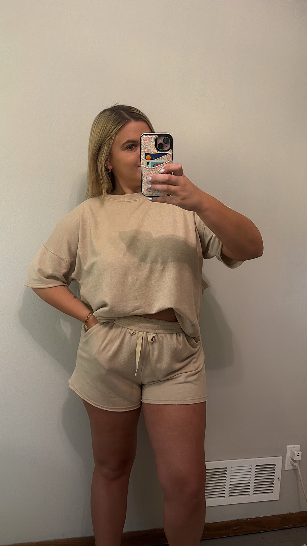 Oat Latte Lounge Short Set