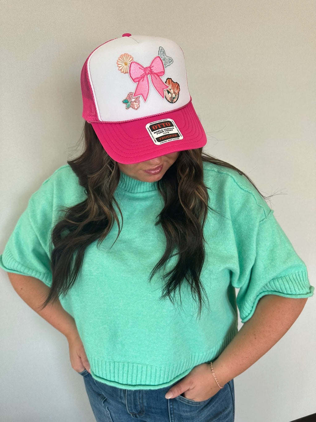 Bubblegum Bow Trucker Hat