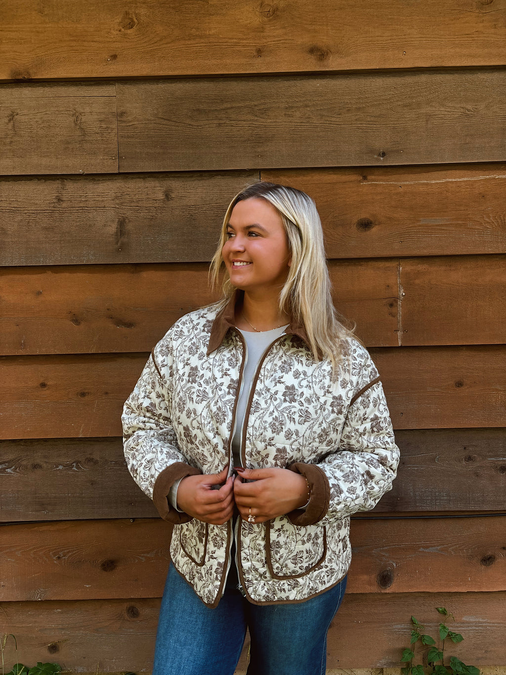 Trailblazer Olive/Brown Palm Puffer Jacket