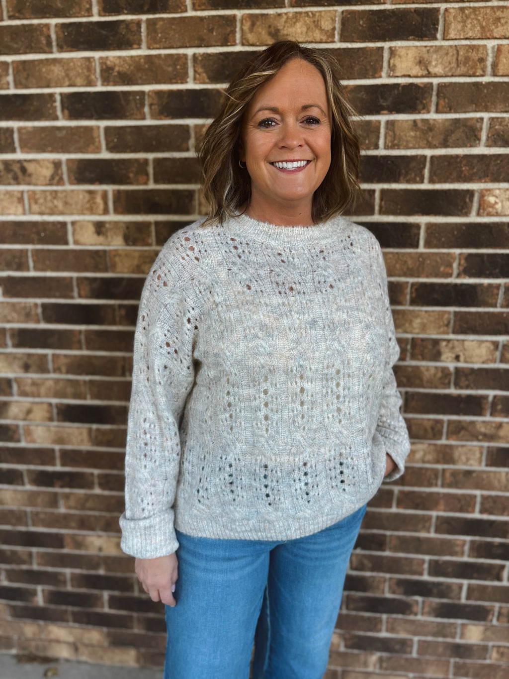 Northwoods Pointelle Sweater