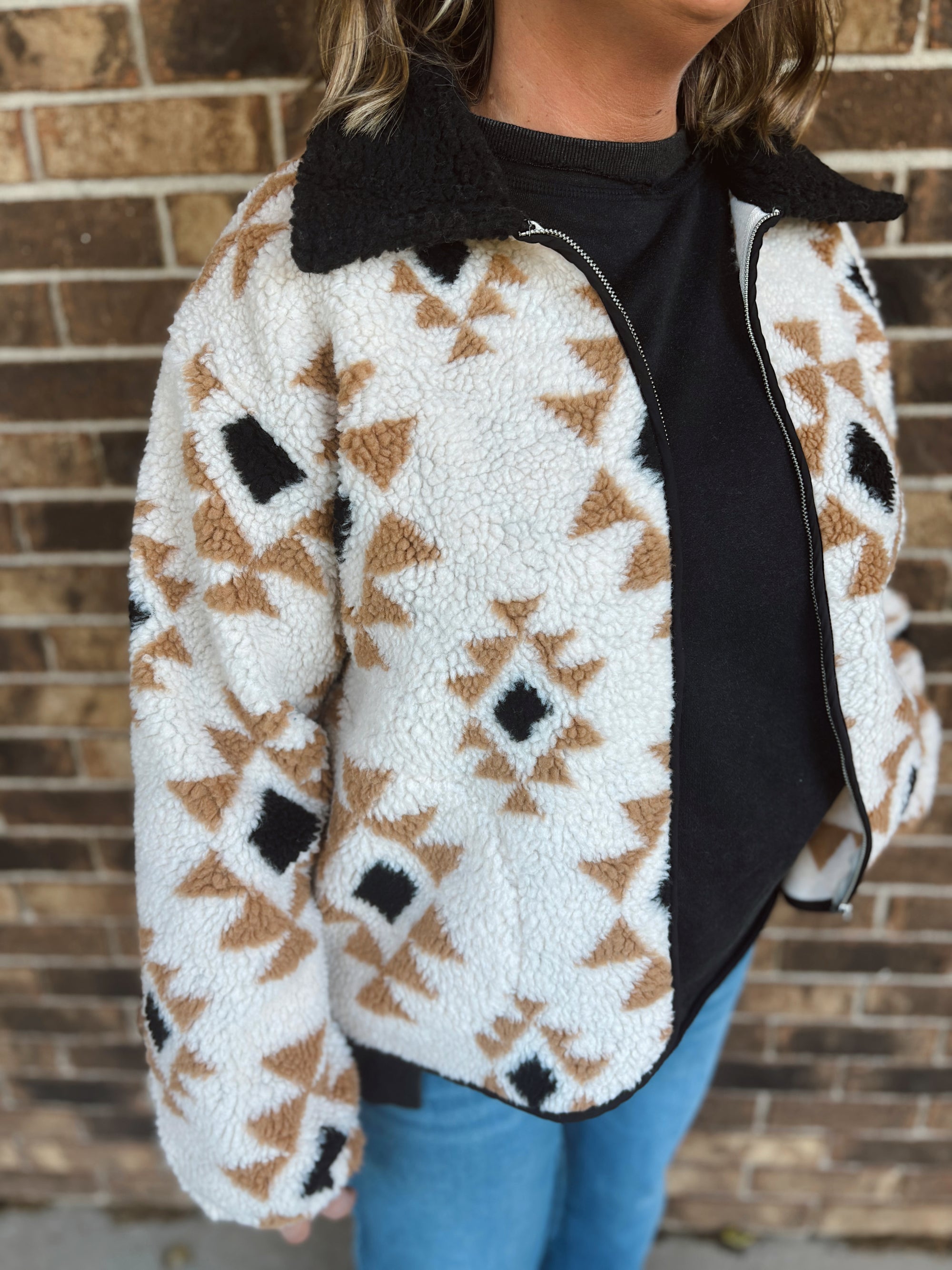 Cozy Canyon Zip Up Sherpa