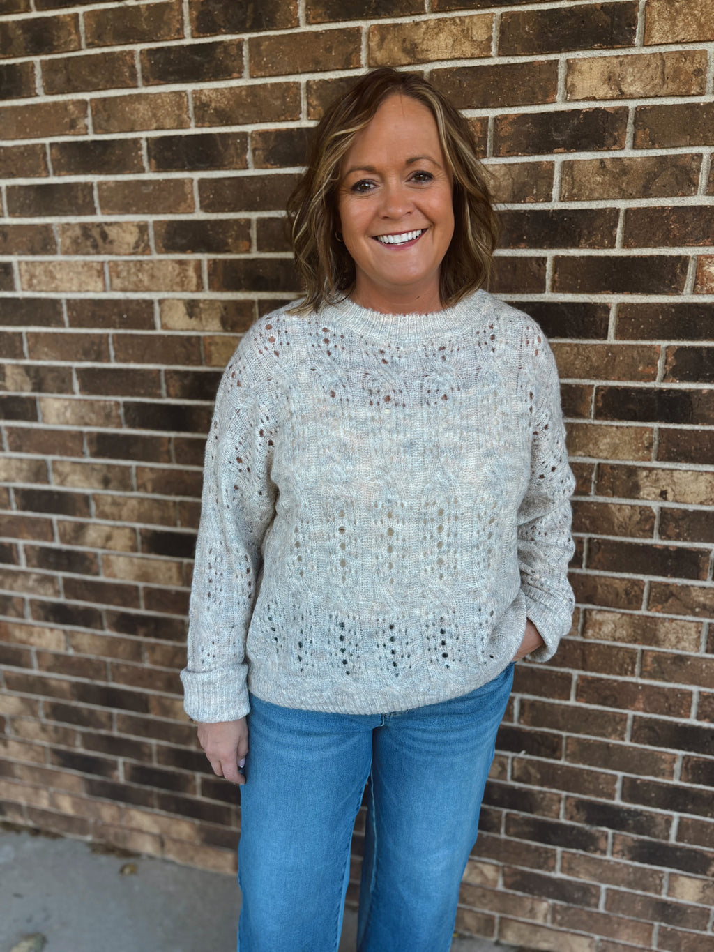 Northwoods Pointelle Sweater
