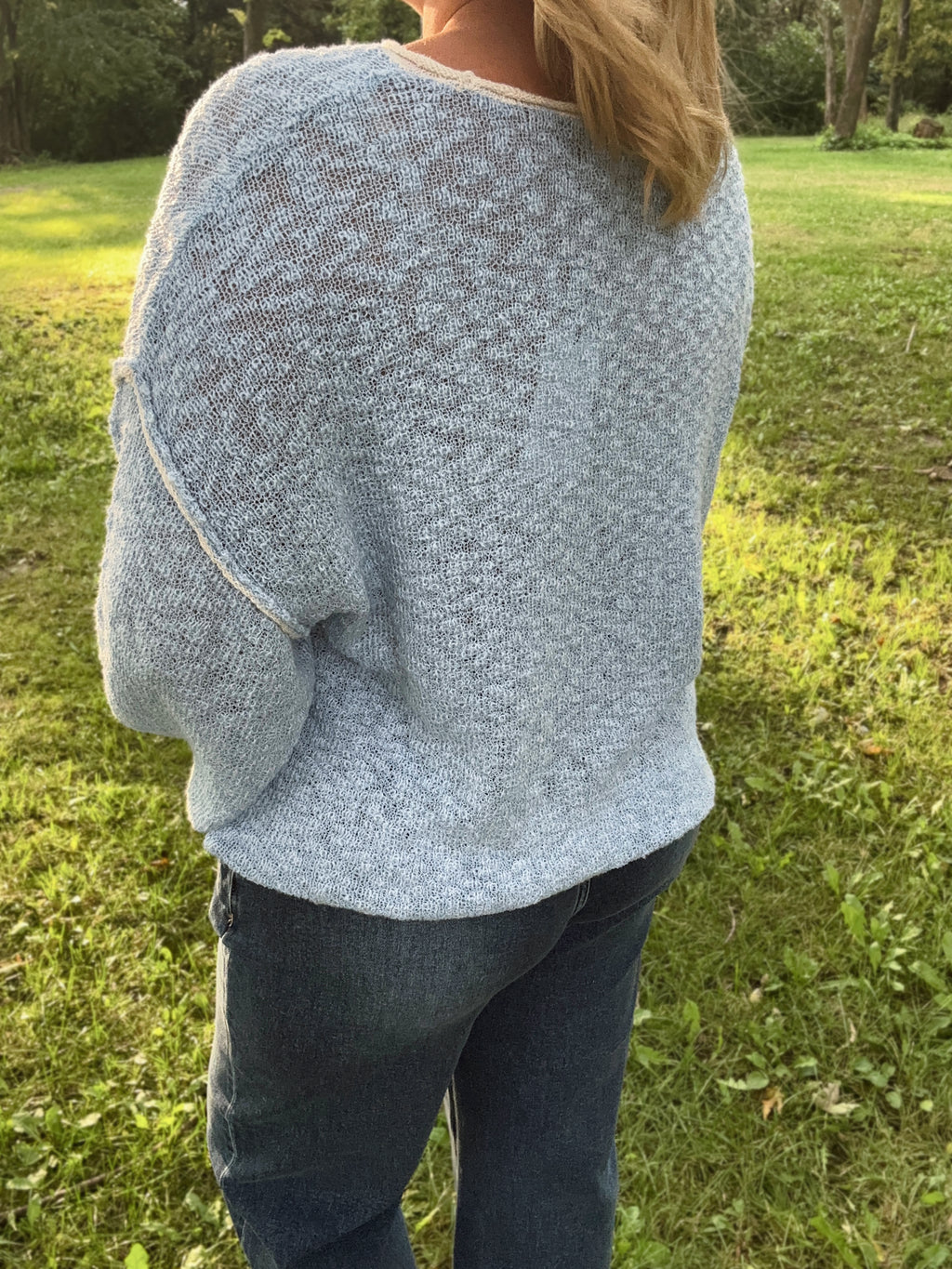 Elsie Sweater- Powder Blue