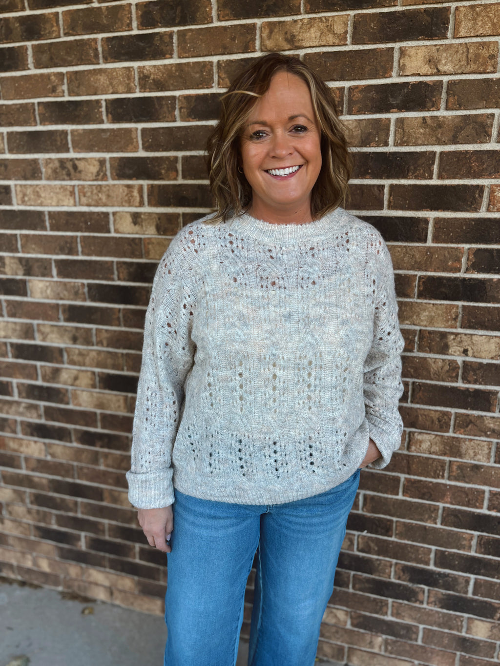 Northwoods Pointelle Sweater