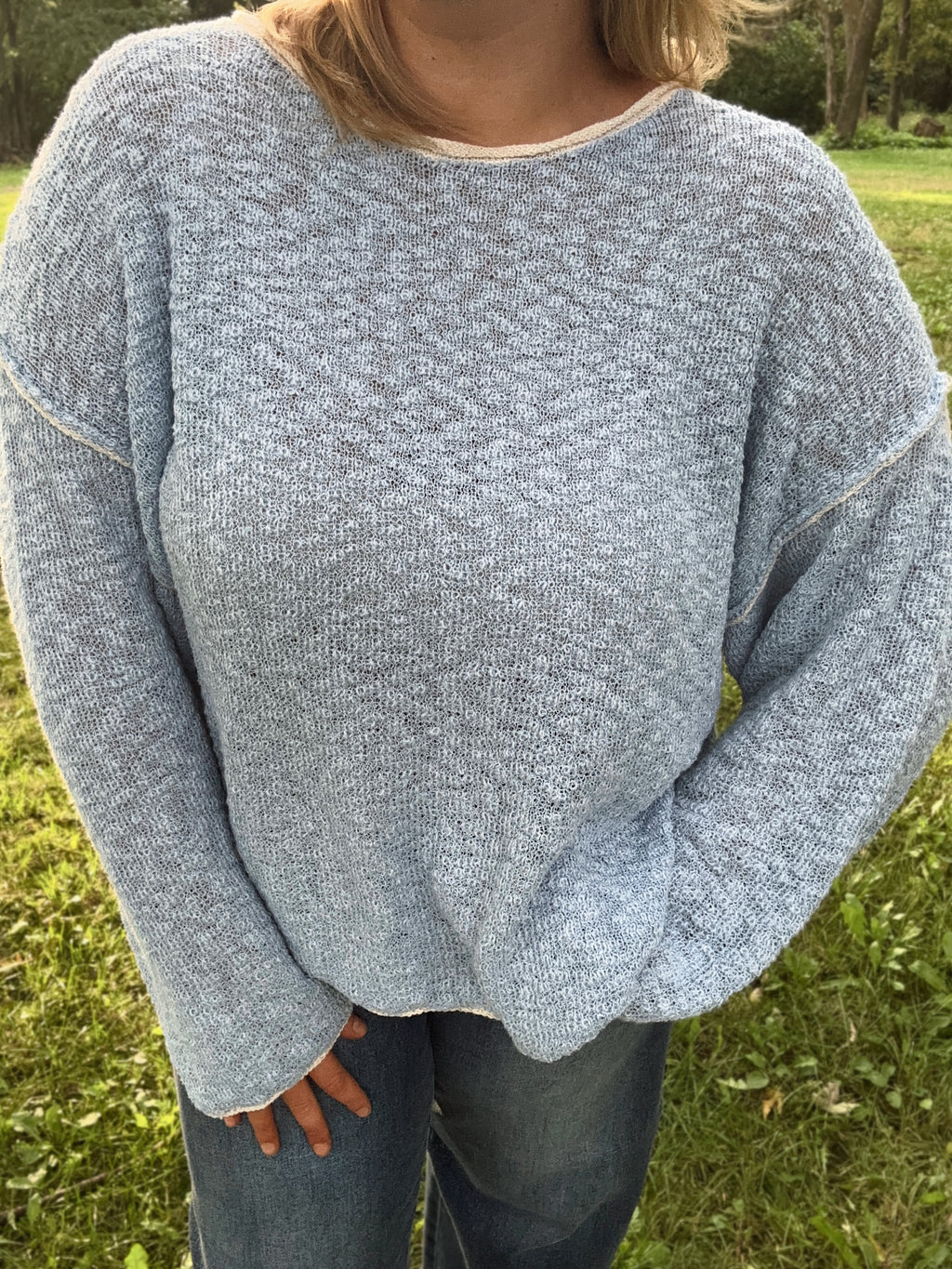 Elsie Sweater- Powder Blue