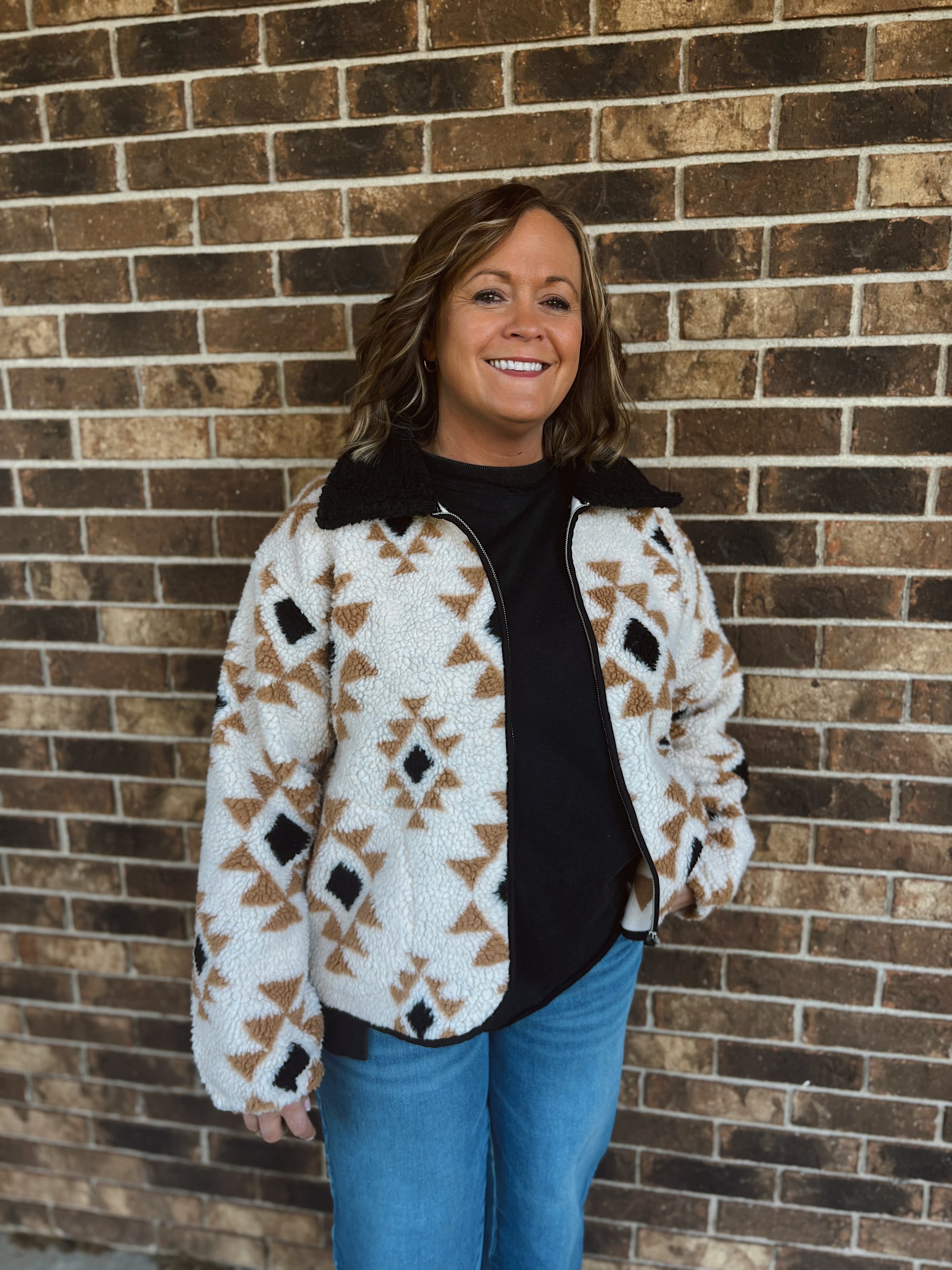 Cozy Canyon Zip Up Sherpa