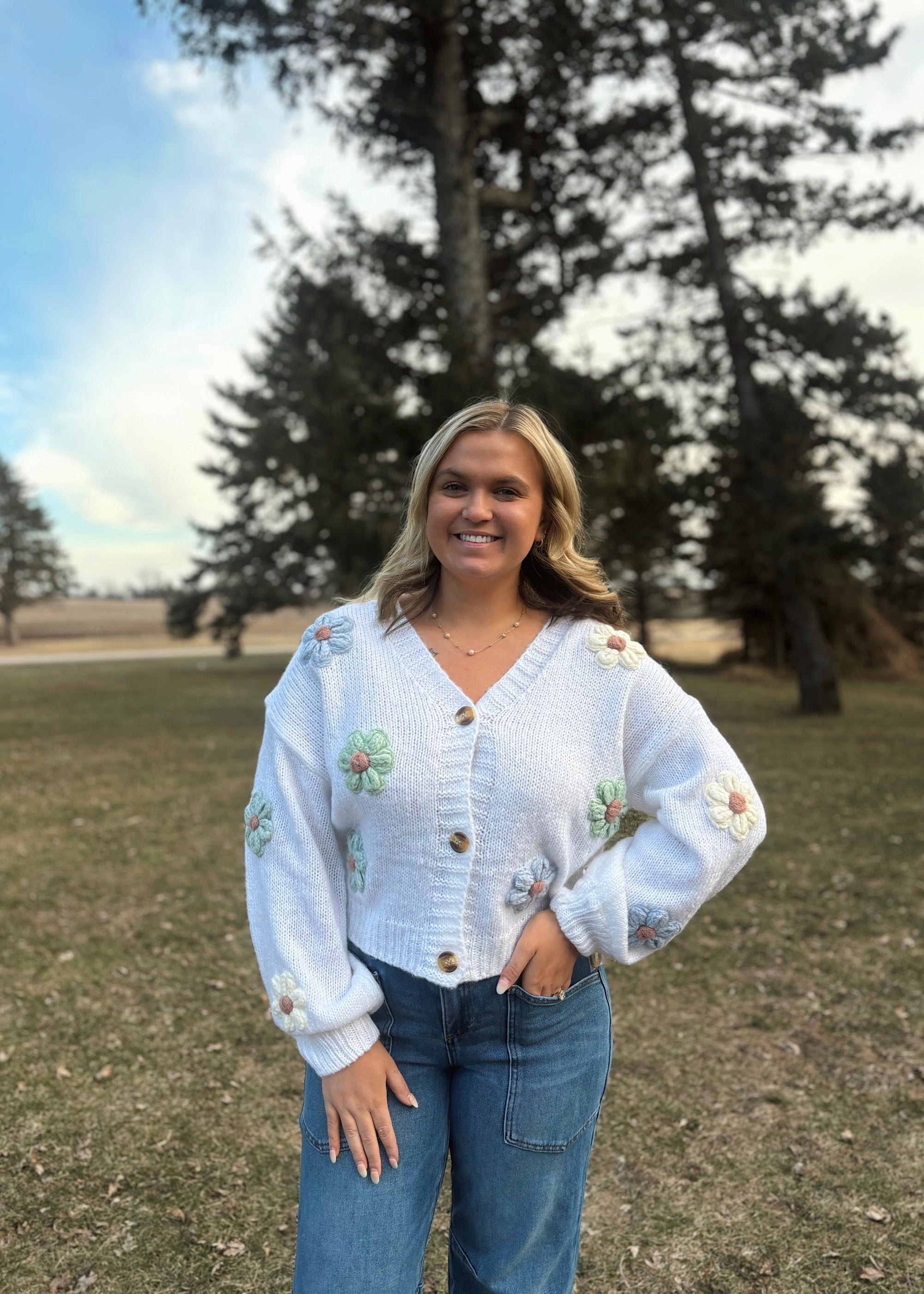 Pastel Petals Cardigan