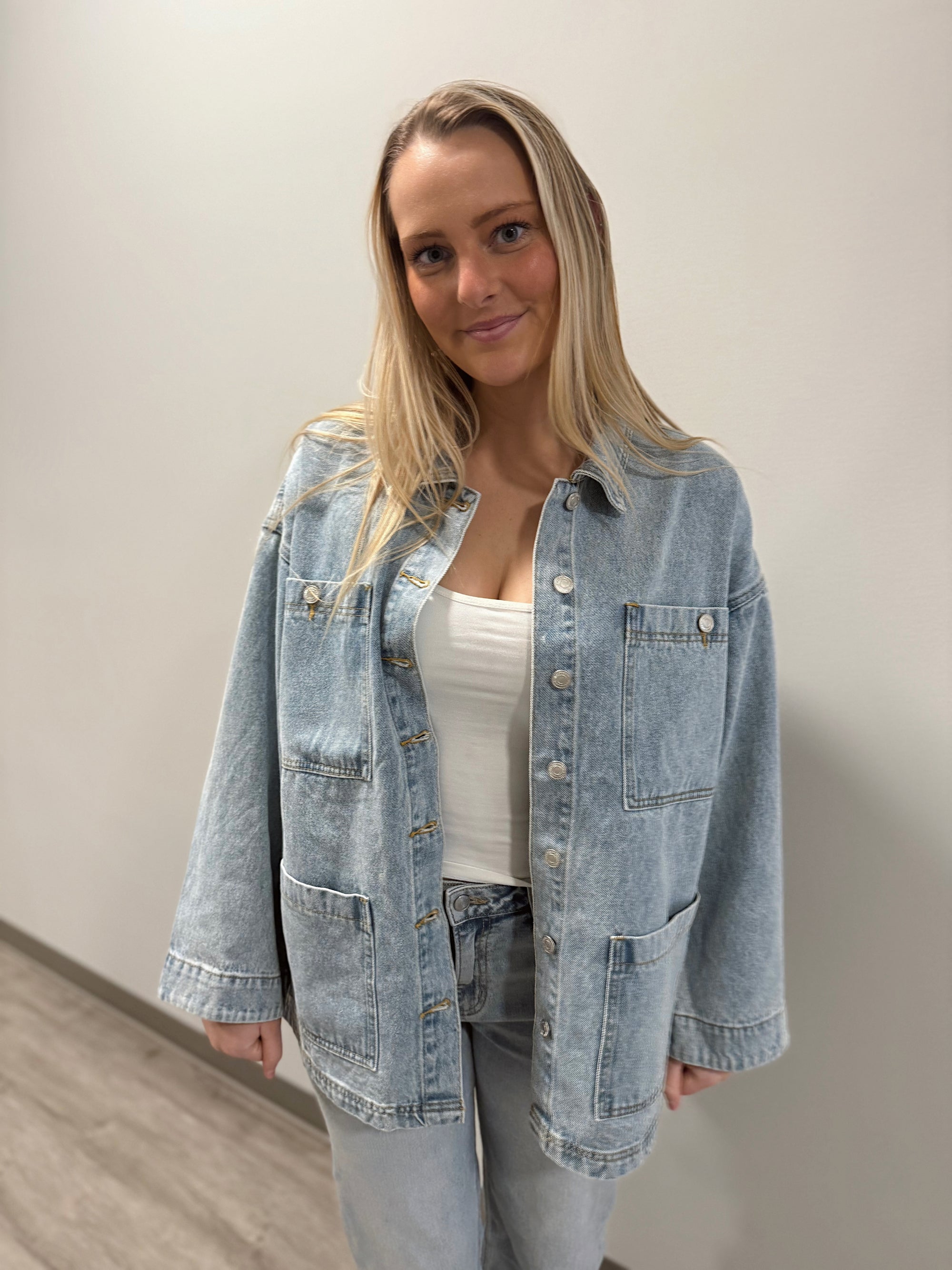 Soft Skies Denim Tie Jacket