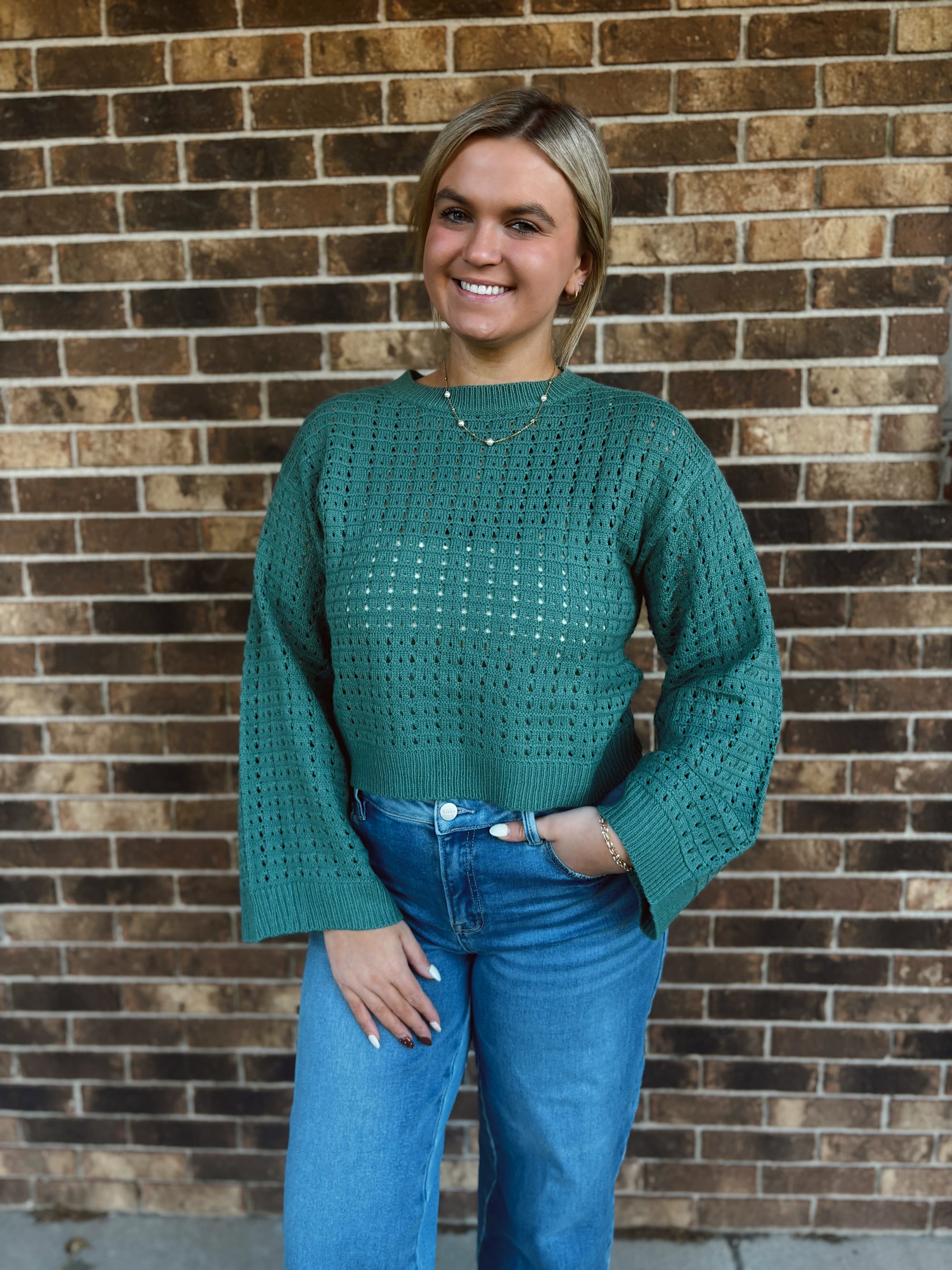 Evergreen Airy Knit Sweater