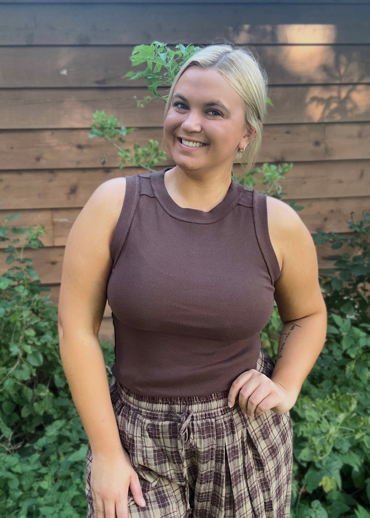 Cocoa Ribbed Tank