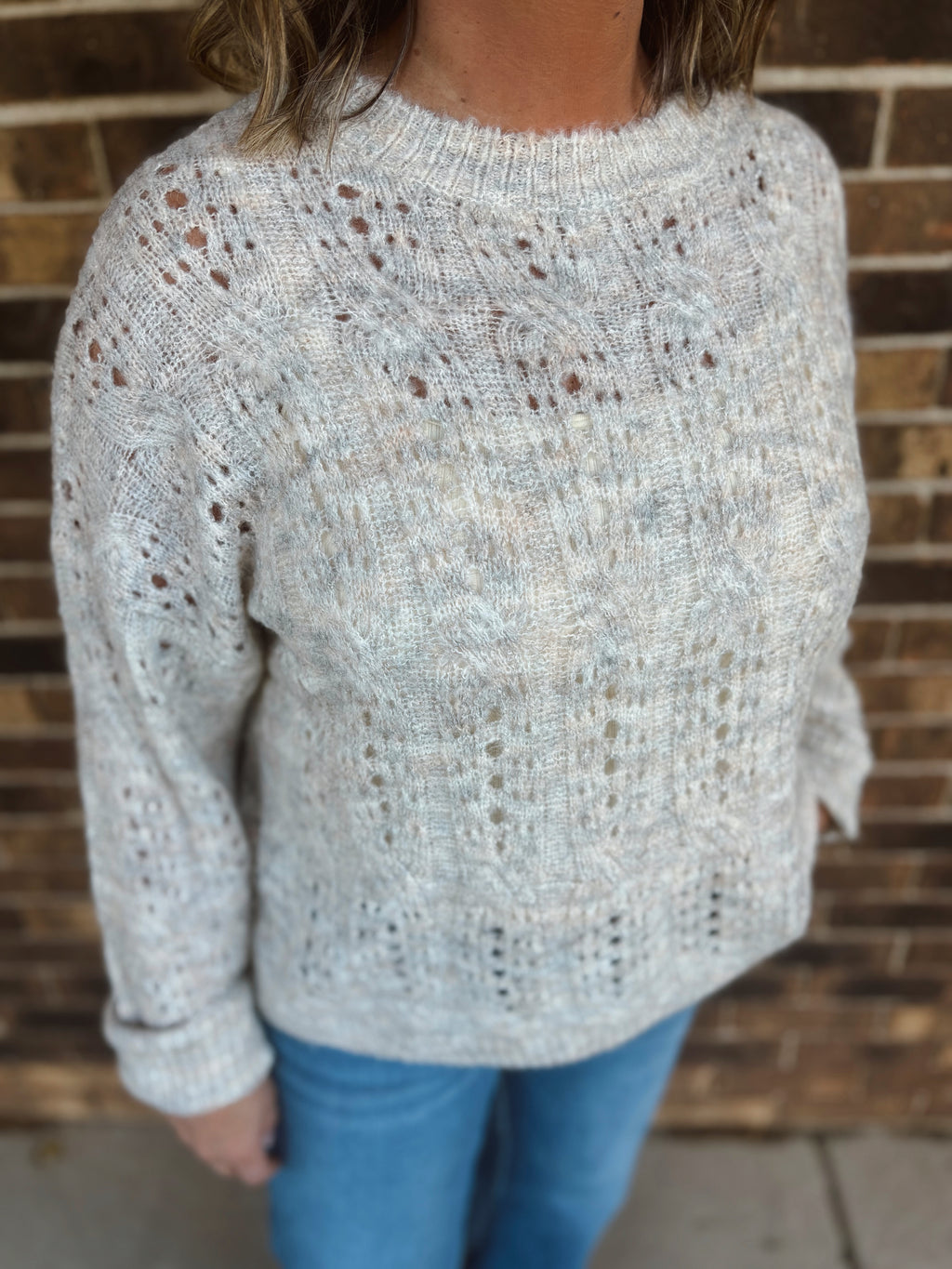 Northwoods Pointelle Sweater