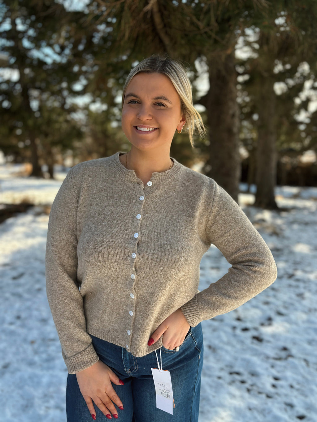 Brown Sugar Button Cardigan