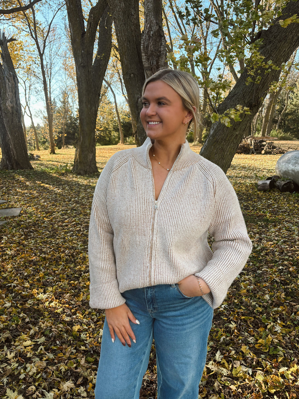 Fireside Zip-Up Cardigan