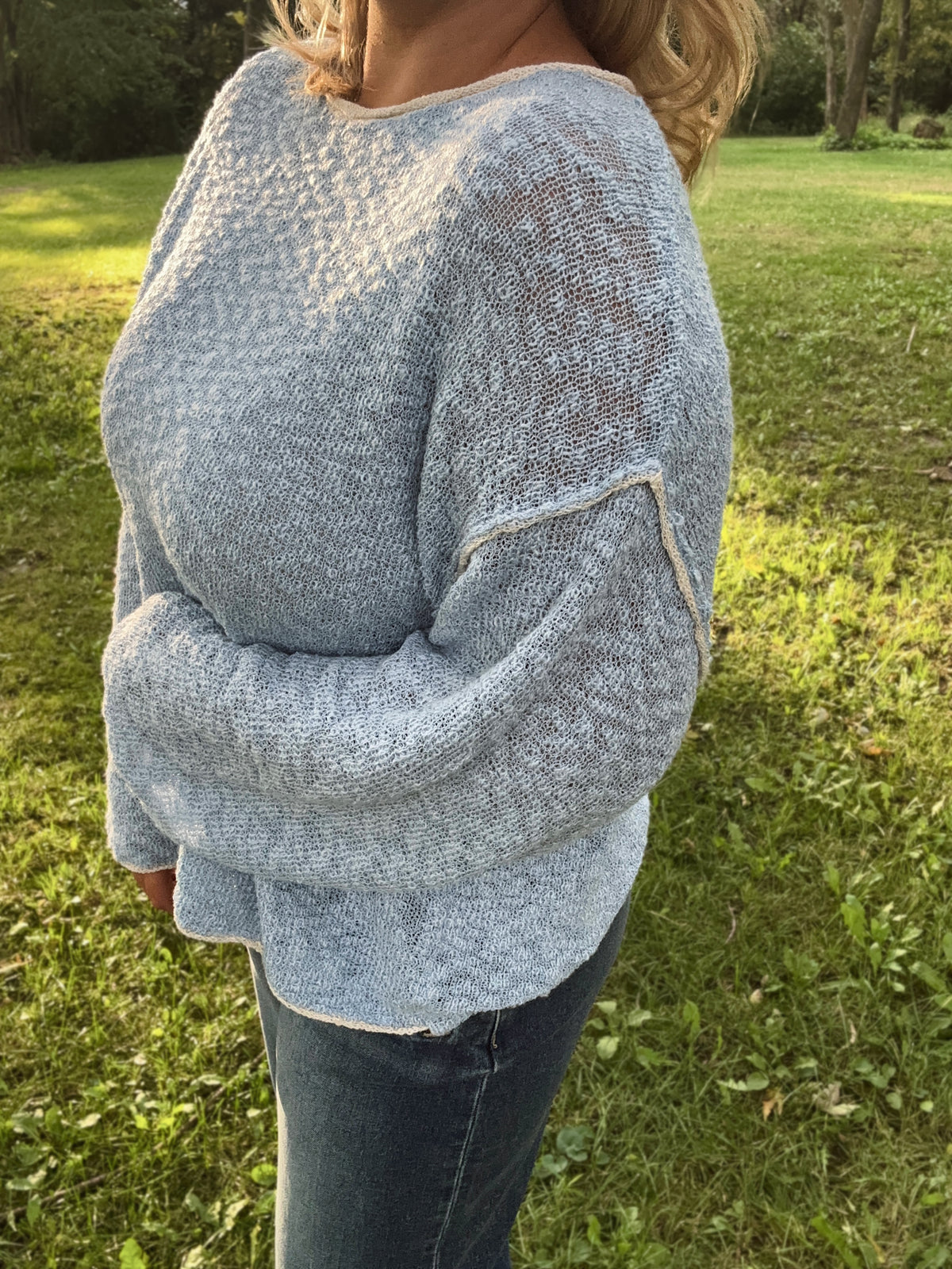 Elsie Sweater- Powder Blue