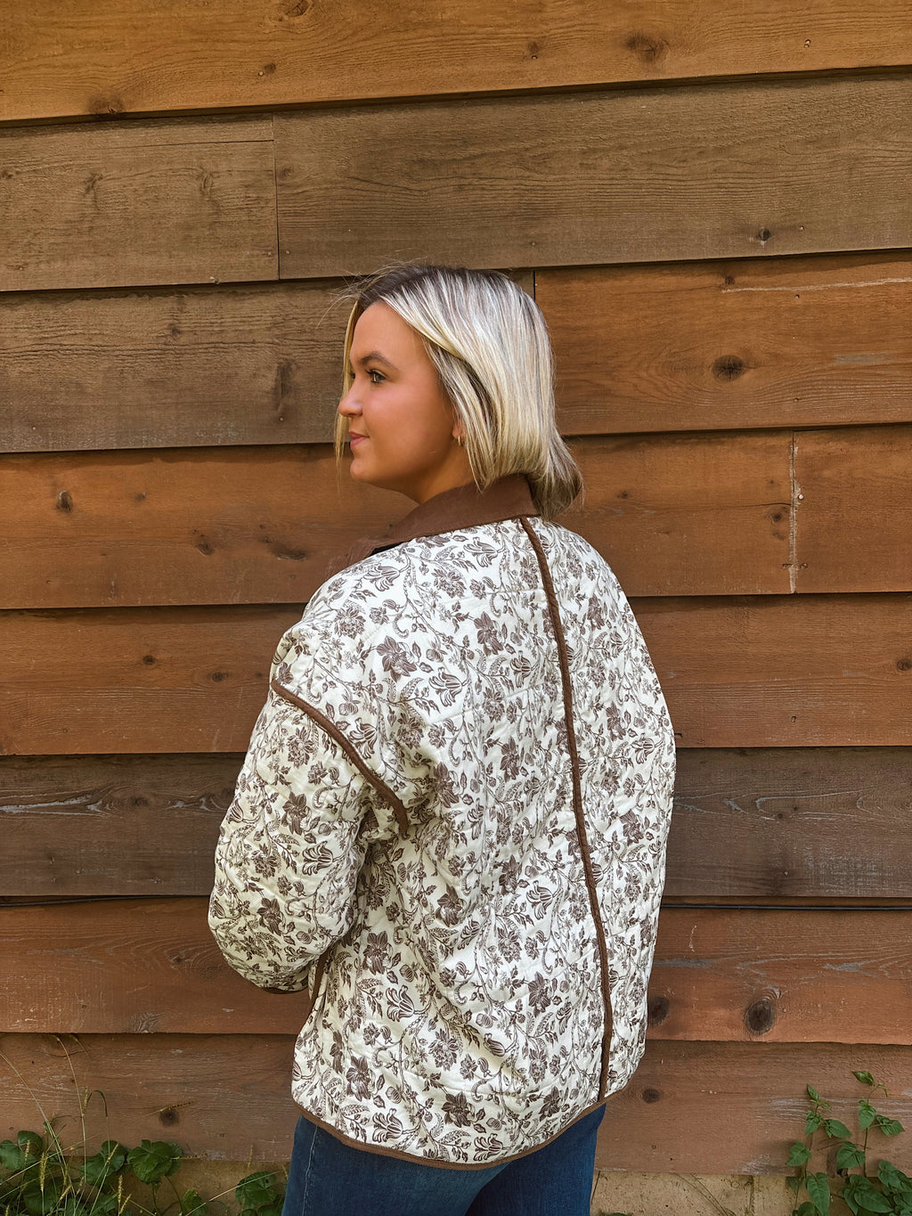 Trailblazer Olive/Brown Palm Puffer Jacket