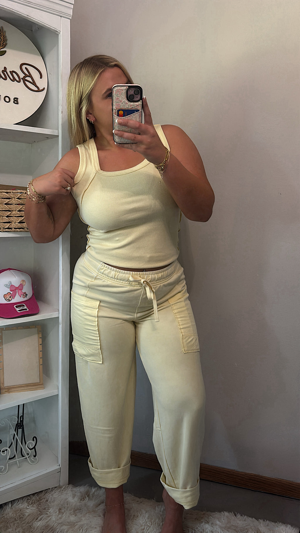 Lemonilla French Terry Cargo Pant