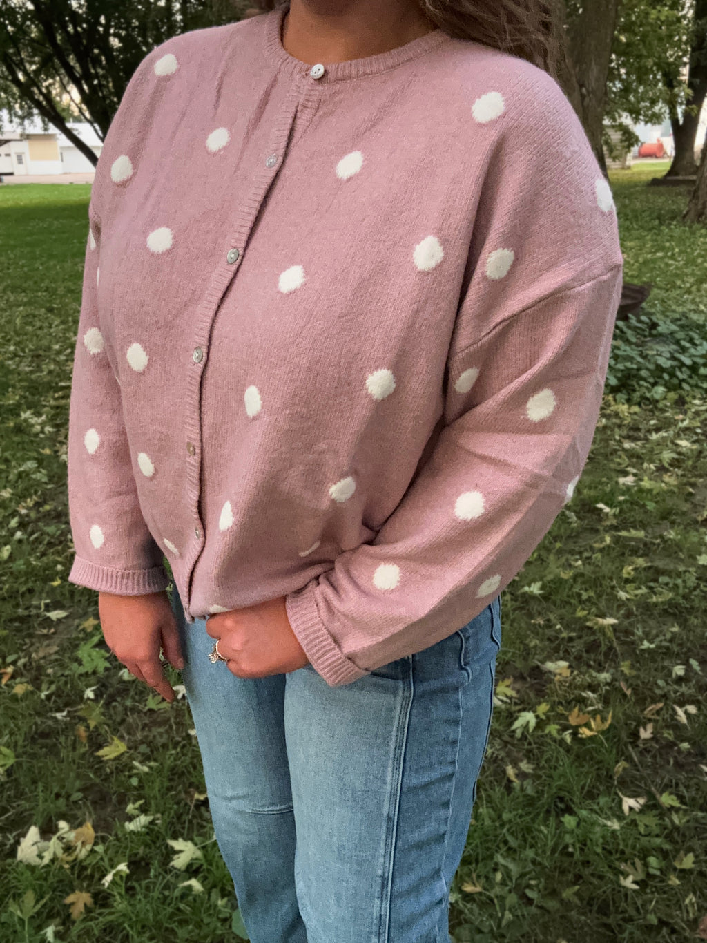 Blush Dot Cardigan