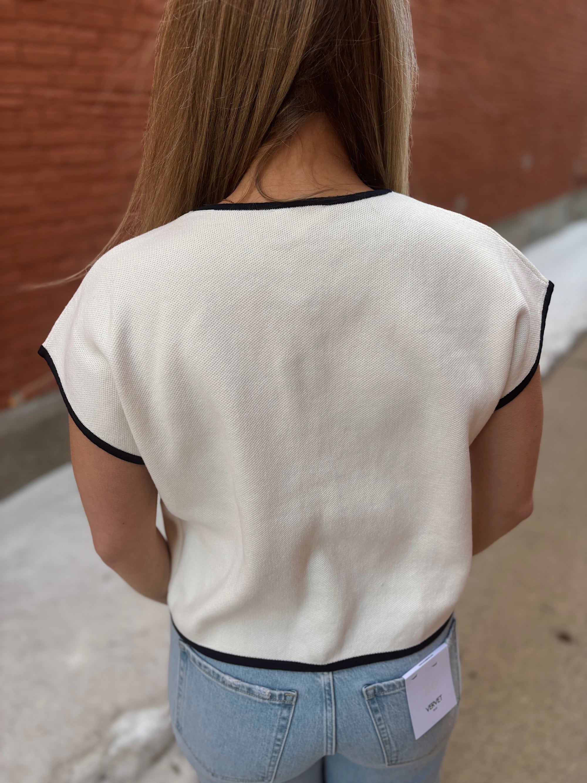 Sail Away Button Knit