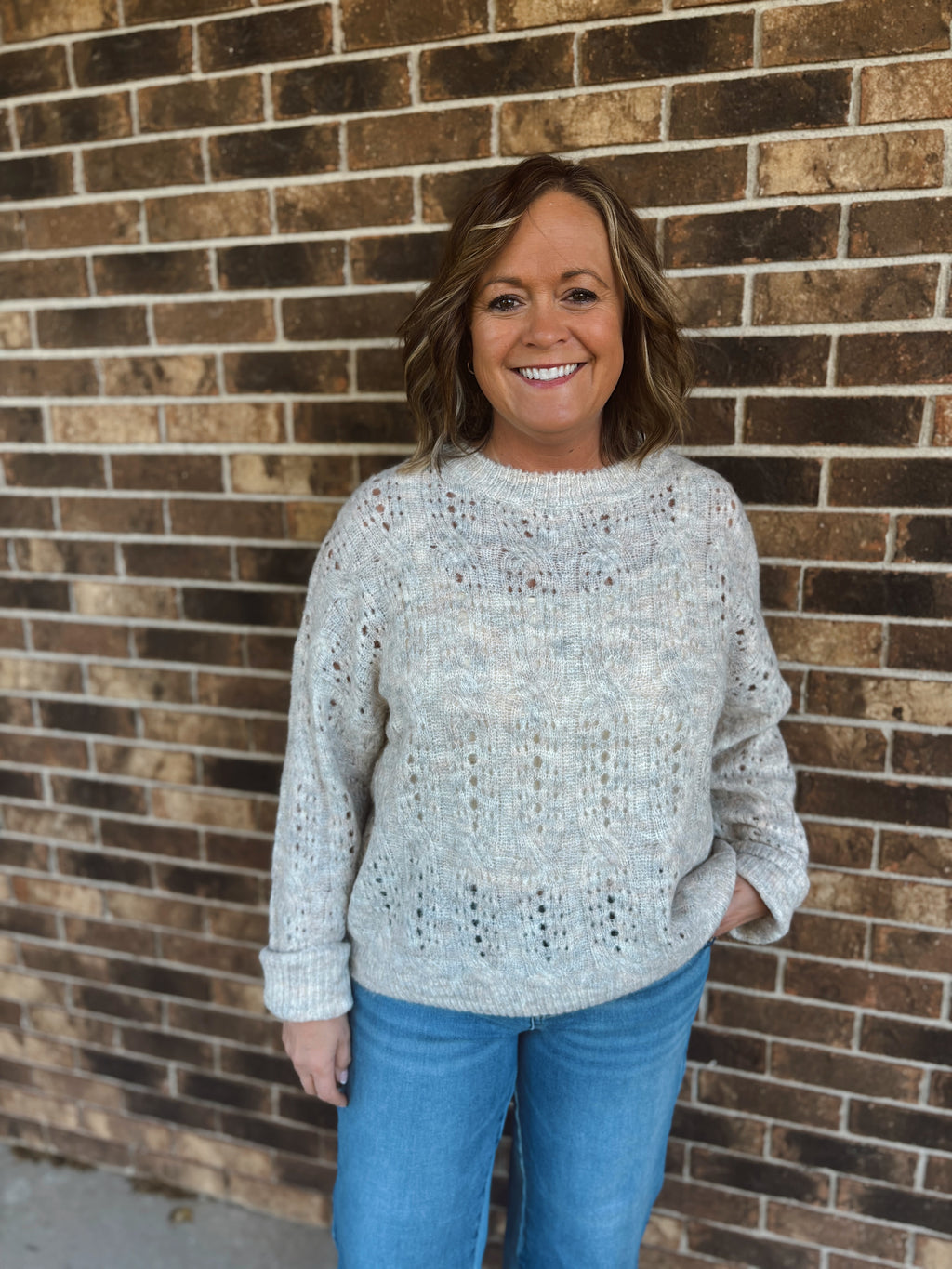 Northwoods Pointelle Sweater