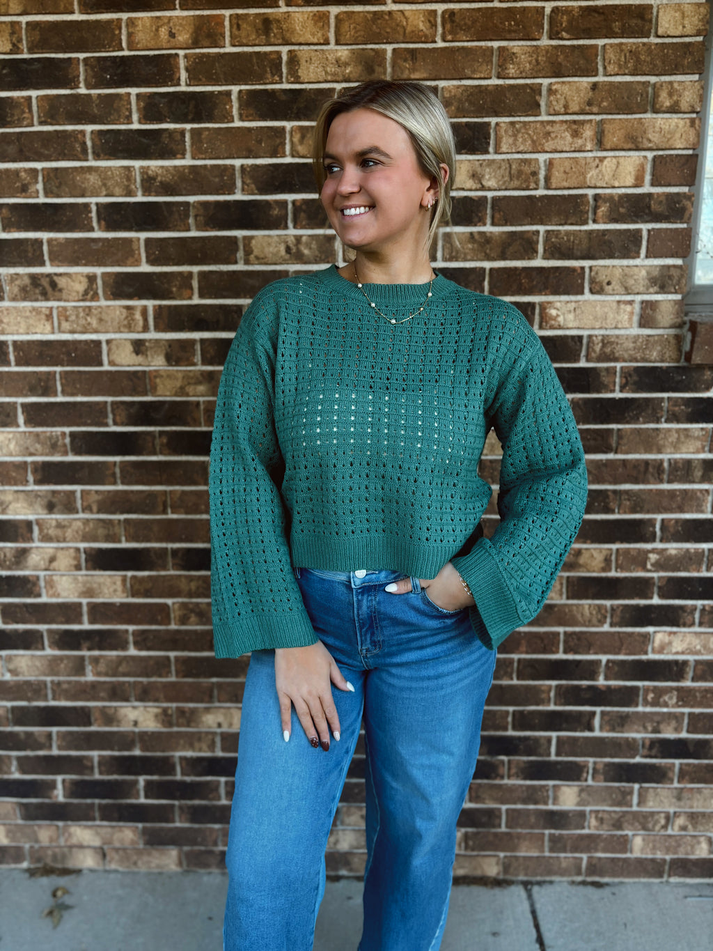 Evergreen Airy Knit Sweater