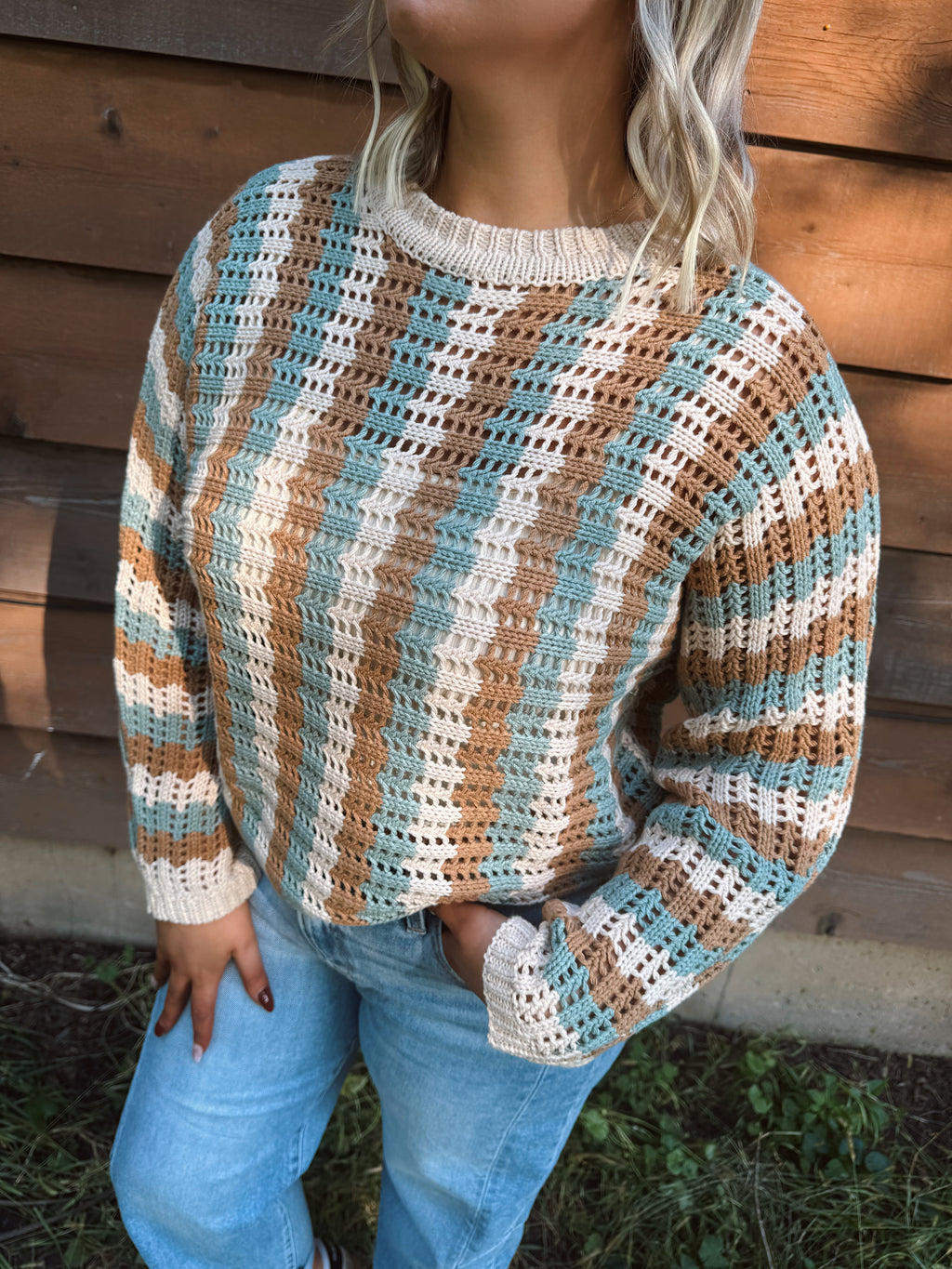 Cinnamon Pine Knit Sweater