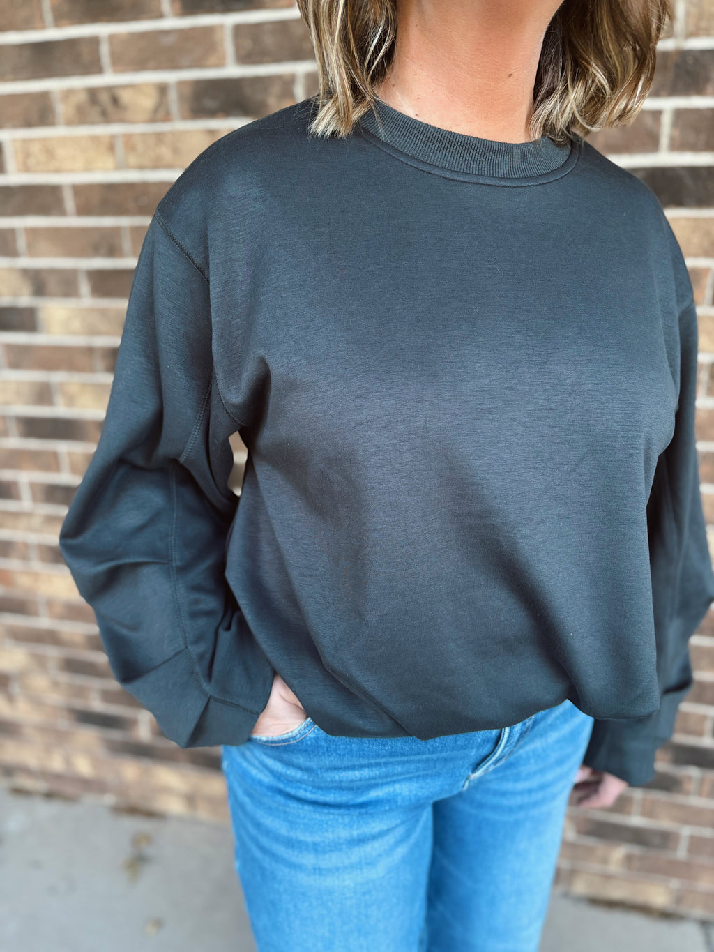 Softstream Baloon Sleeve Pullover - Ash