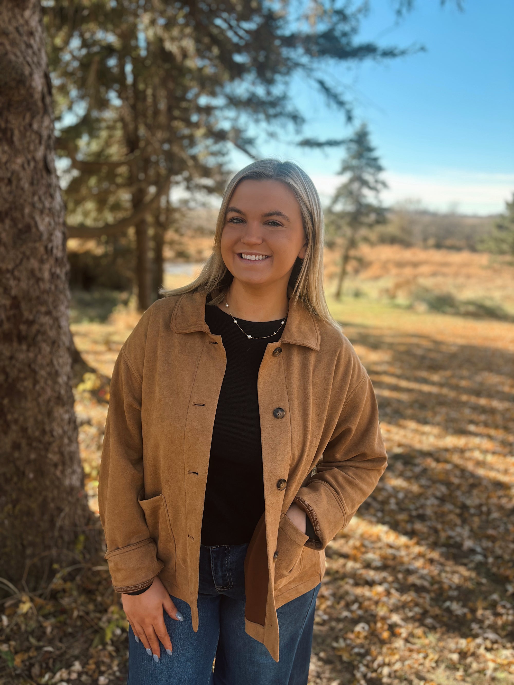 Golden Hour Suede Jacket