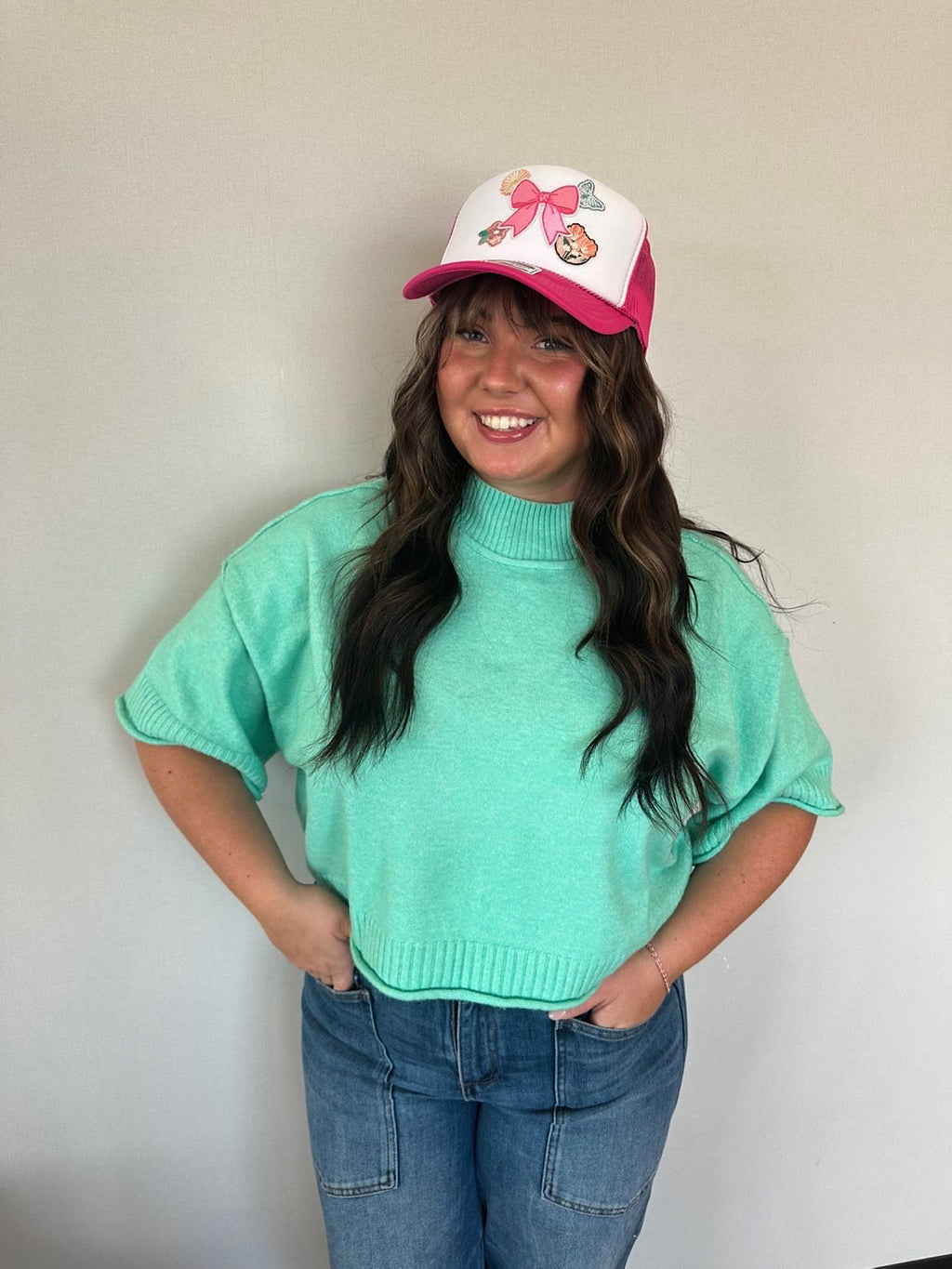 Bubblegum Bow Trucker Hat