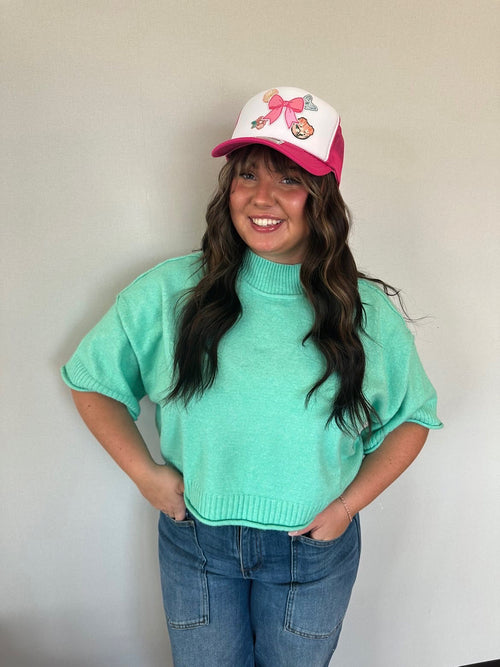 Bubblegum Bow Trucker Hat